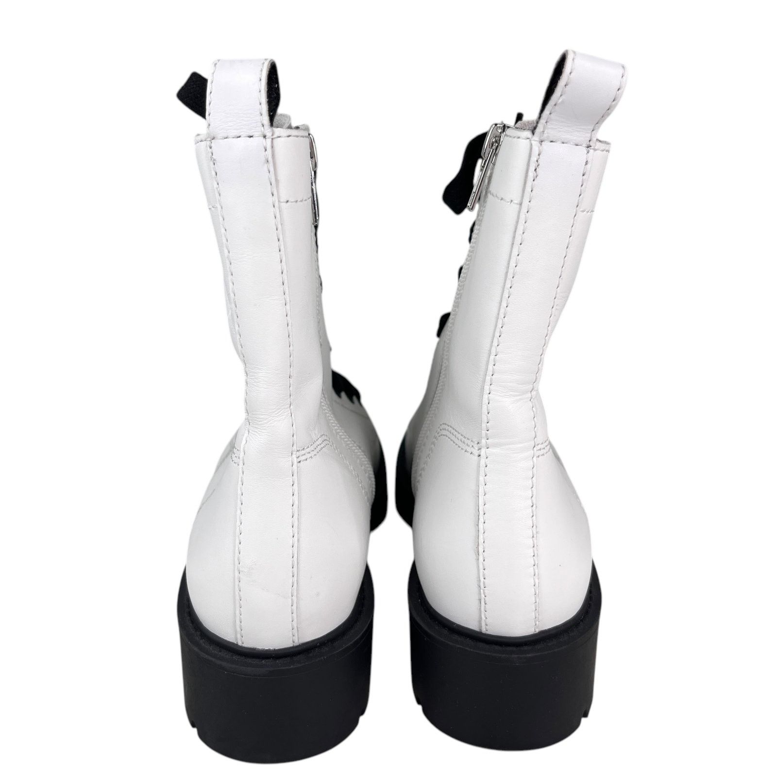 Steve Madden Steve Madden Checker Combat Boots White 9 Size US 9 / IT 39 - 3 Thumbnail