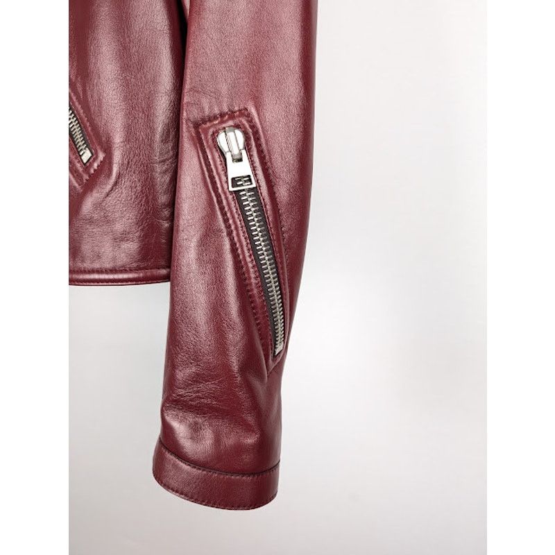 Tom Ford o1rshd1 Leather Jacket in Burgandy Size US L / EU 52-54 / 3 - 9 Thumbnail