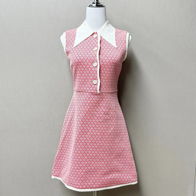 Miu Miu Miu Miu Summer Pink Sleeveless Dress 0089 Size XS / US 0-2 / IT 36-38 - 1 Thumbnail