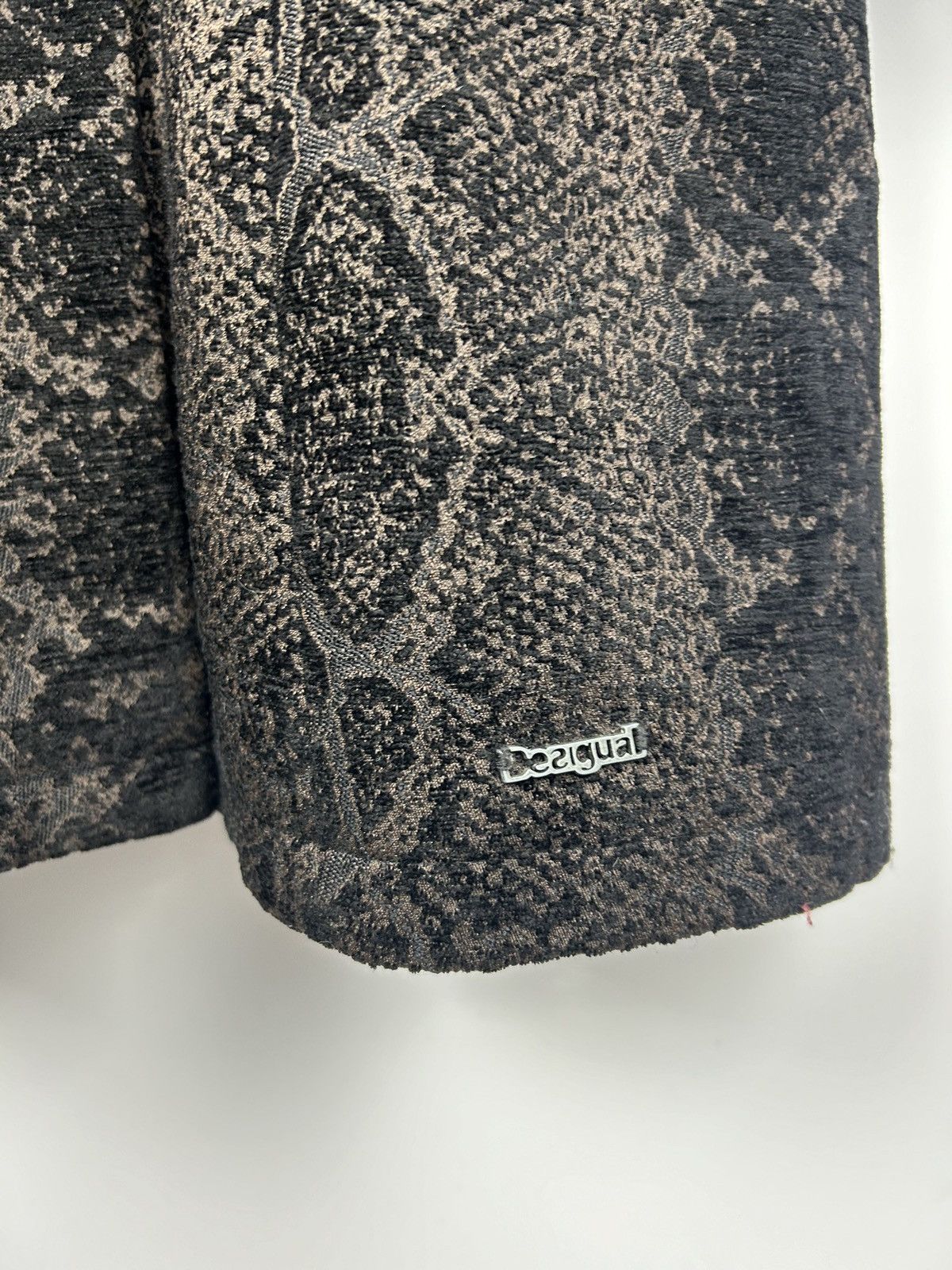 Desigual Desigual Ladies Coat Snake Pattern Y2K Women’s Size 46 Black Size XL / US 12-14 / IT 48-50 - 4 Thumbnail