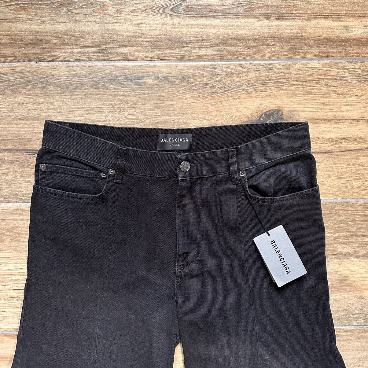 Balenciaga [M] 1550$ Black flared double knee jeans Size US 31 - 5 Thumbnail