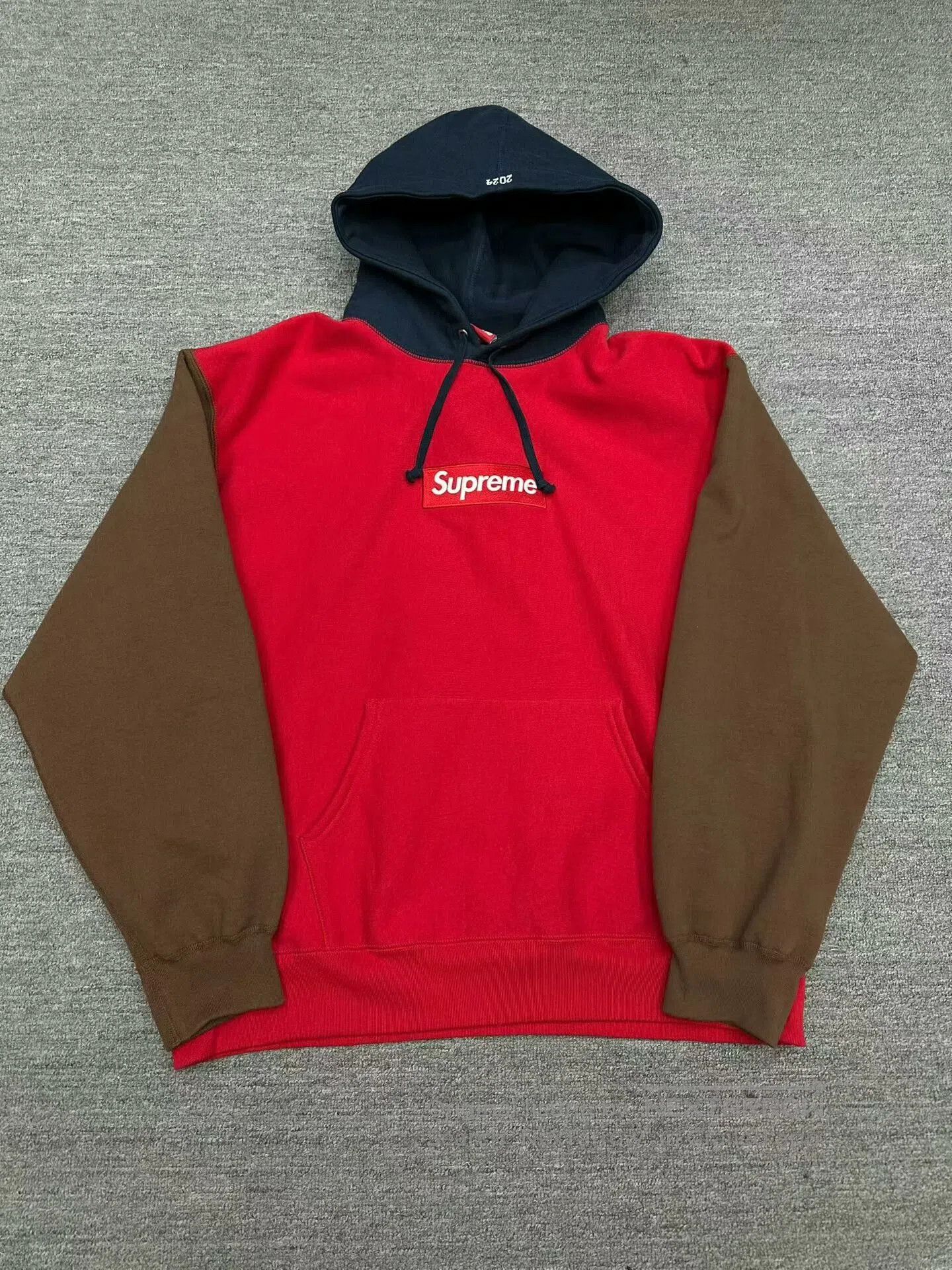 Bape supreme 24ss color block bogo hoodie. Size US XL / EU 56 / 4 - 1 Thumbnail