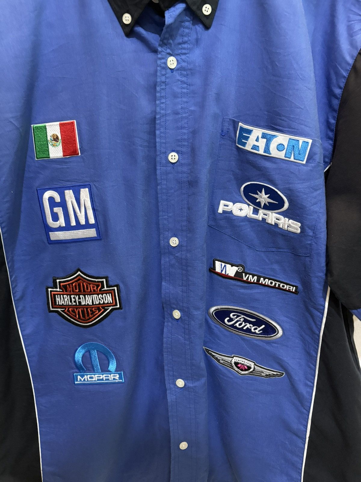 Harley Davidson Racing Brand Company Patch Shirt Size US XL / EU 56 / 4 - 6 Thumbnail