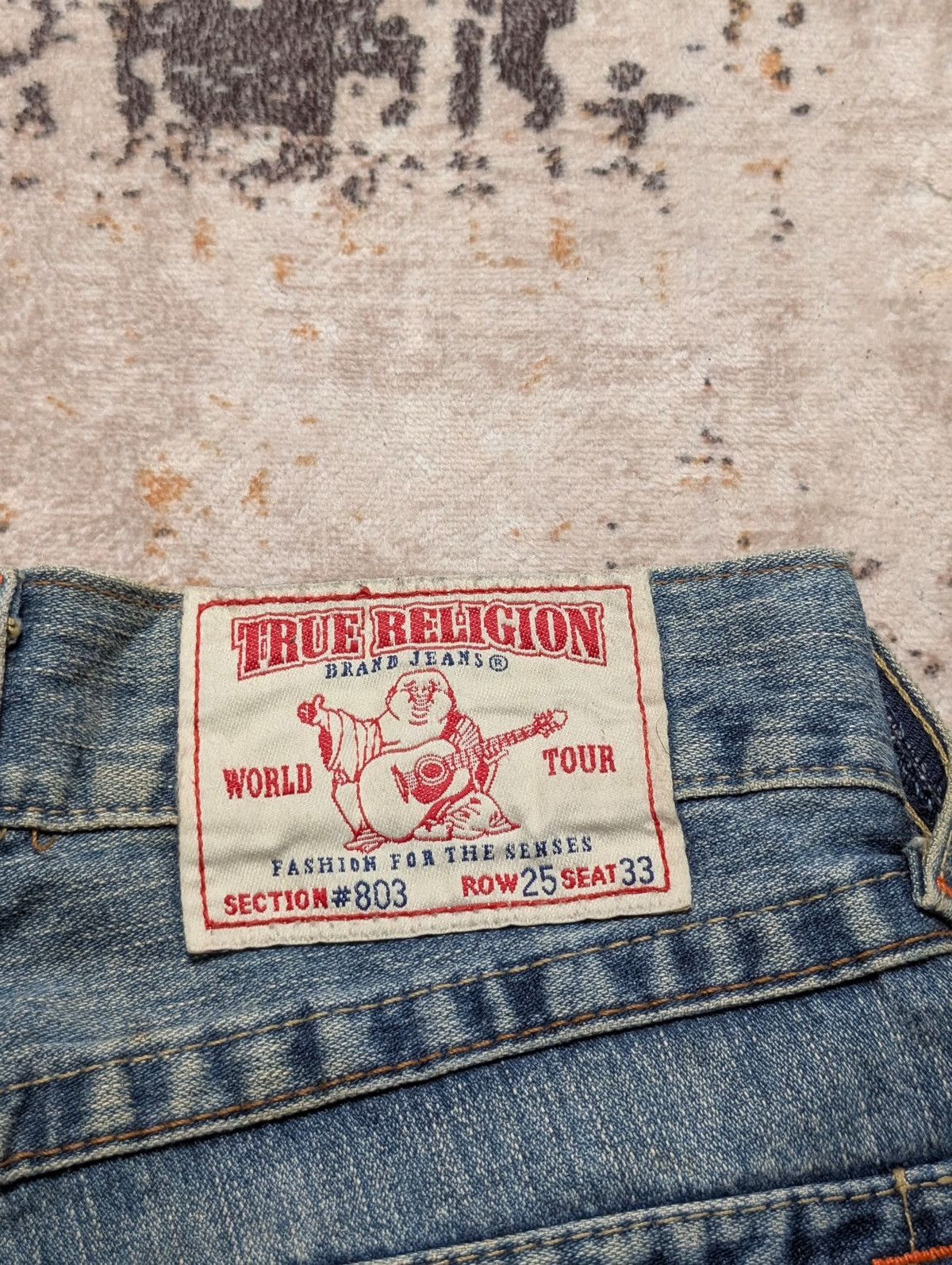 True Religion True Legion Distress Bootcut Denim Size US 31 - 12 Thumbnail