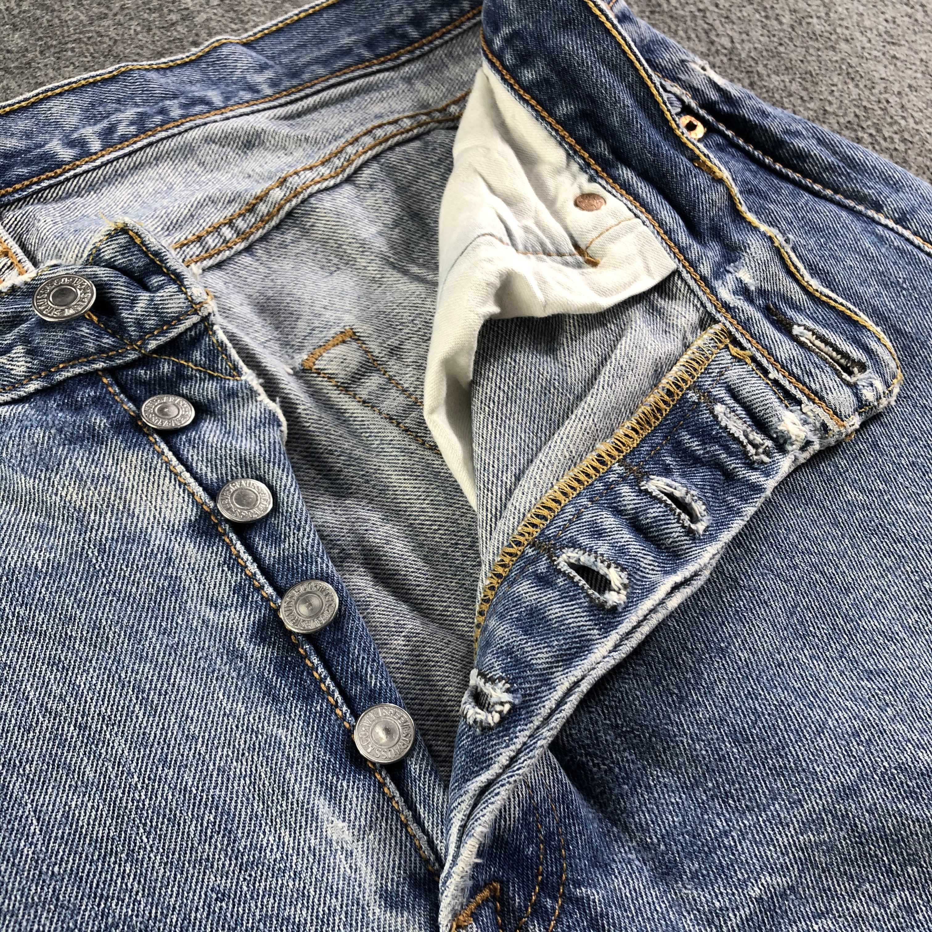 Levi's Vintage Blue Wash Levis 501 Jeans-J3065 Size US 36 / EU 52 - 9 Thumbnail