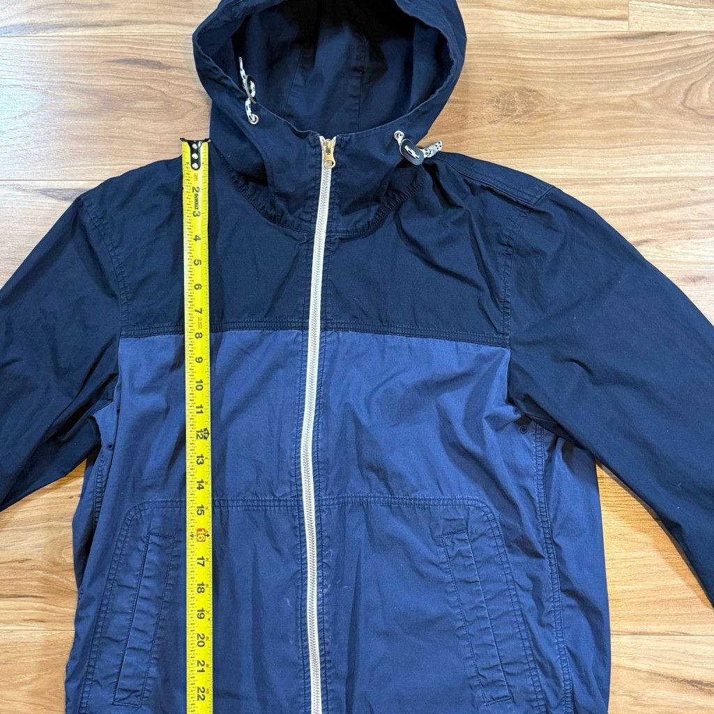 Uniqlo Uniqlo Men’s L Hooded Blue Cotton Zip Jacket Size US L / EU 52-54 / 3 - 6 Thumbnail