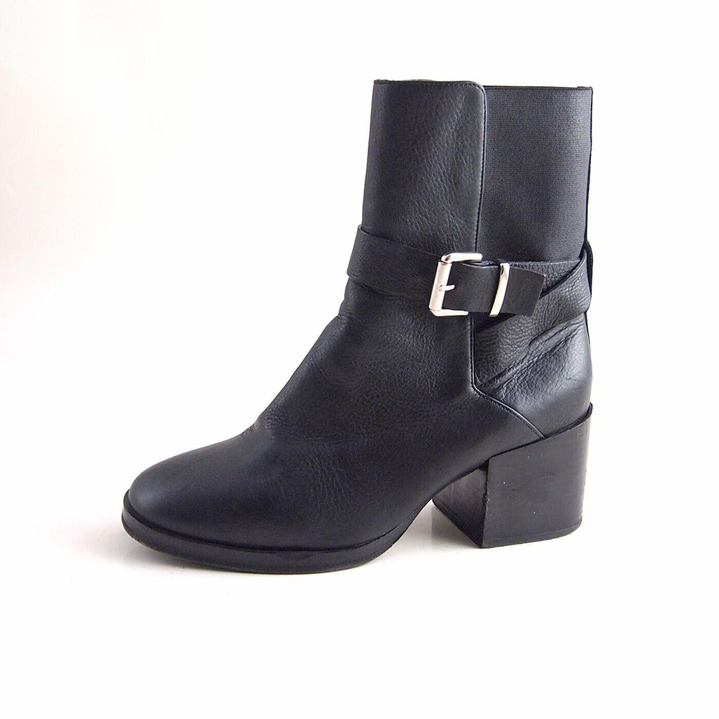 Cos COS Biker Style Ankle Boots Mid Heel Black US 9 EU 39 Size US 9 / IT 39 - 1 Thumbnail