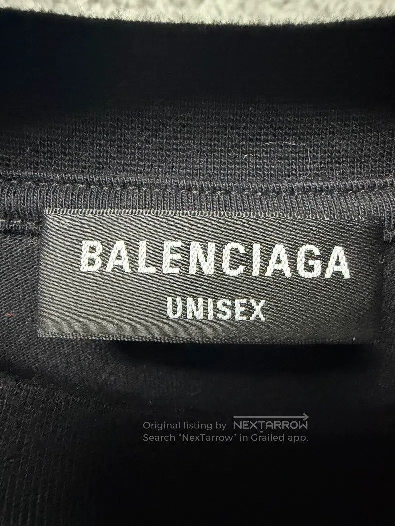 Balenciaga Balenciaga Black Short Sleeve T-Shirt Size US XL / EU 56 / 4 - 3 Thumbnail