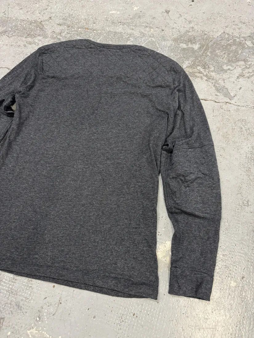 Designer × Pierre Balmain × Vintage 2000s Pierre Balmain Biker Henley Grey Longsleeves Size US S / EU 44-46 / 1 - 6 Thumbnail