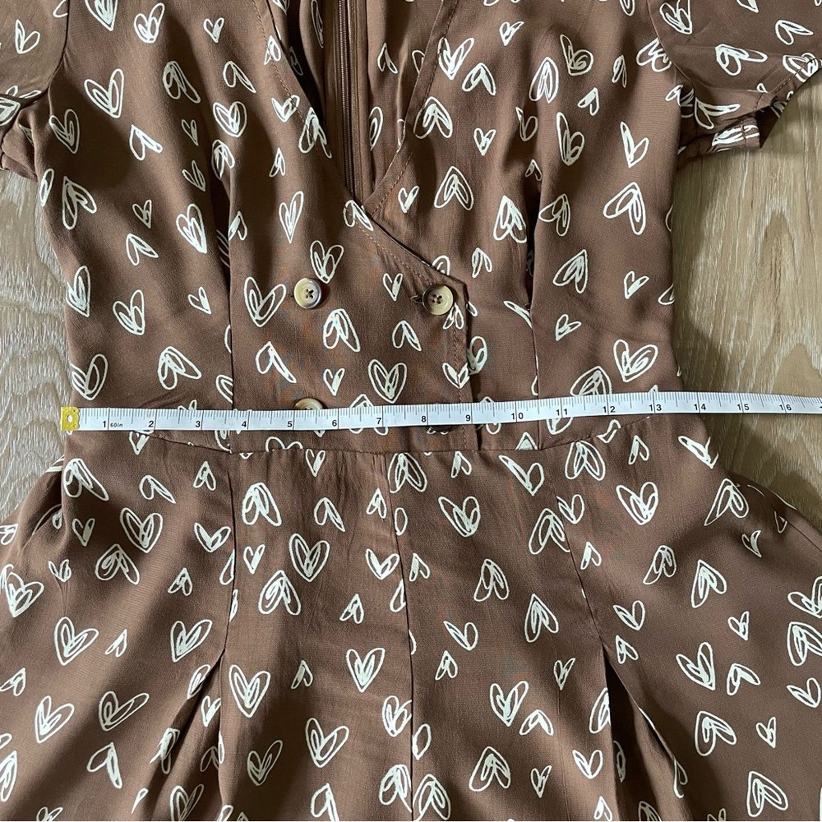 Urban Outfitters Urban Outfitters Juliette Printed Short Sleeve Romper M Size 28" / US 6 / IT 42 - 12 Thumbnail