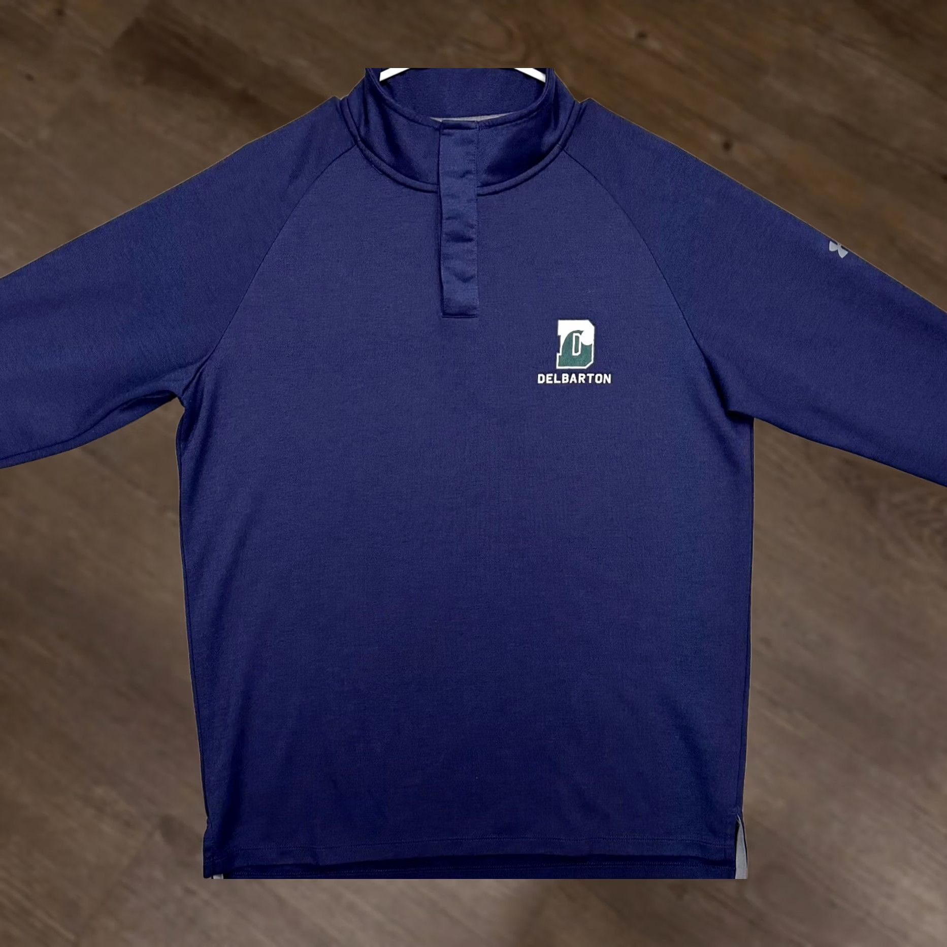 Under Armour Under Armour Shirt Adult Medium Blue Loose Snap Button Pullover Long Sleeve Mens Size US M / EU 48-50 / 2 - 1 Thumbnail