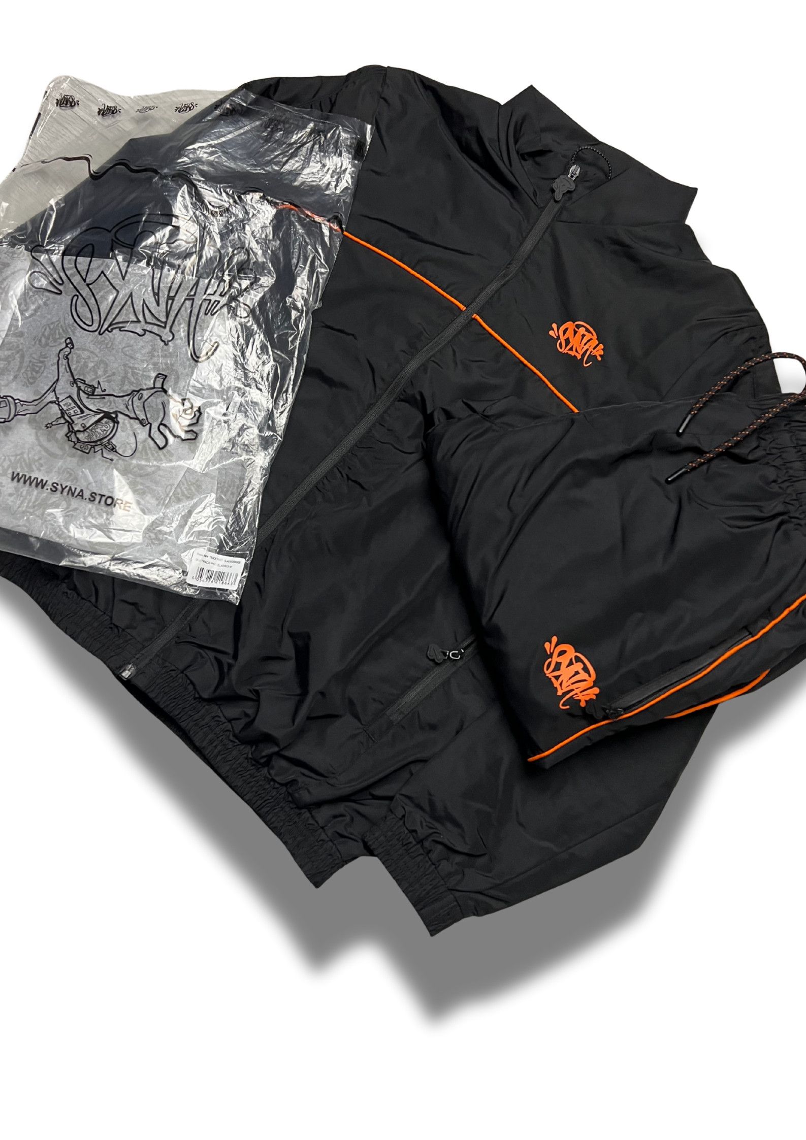 Syna World Syna World Shell Tracksuit “BLACK / ORANGE” Size US L / EU 52-54 / 3 - 3 Thumbnail