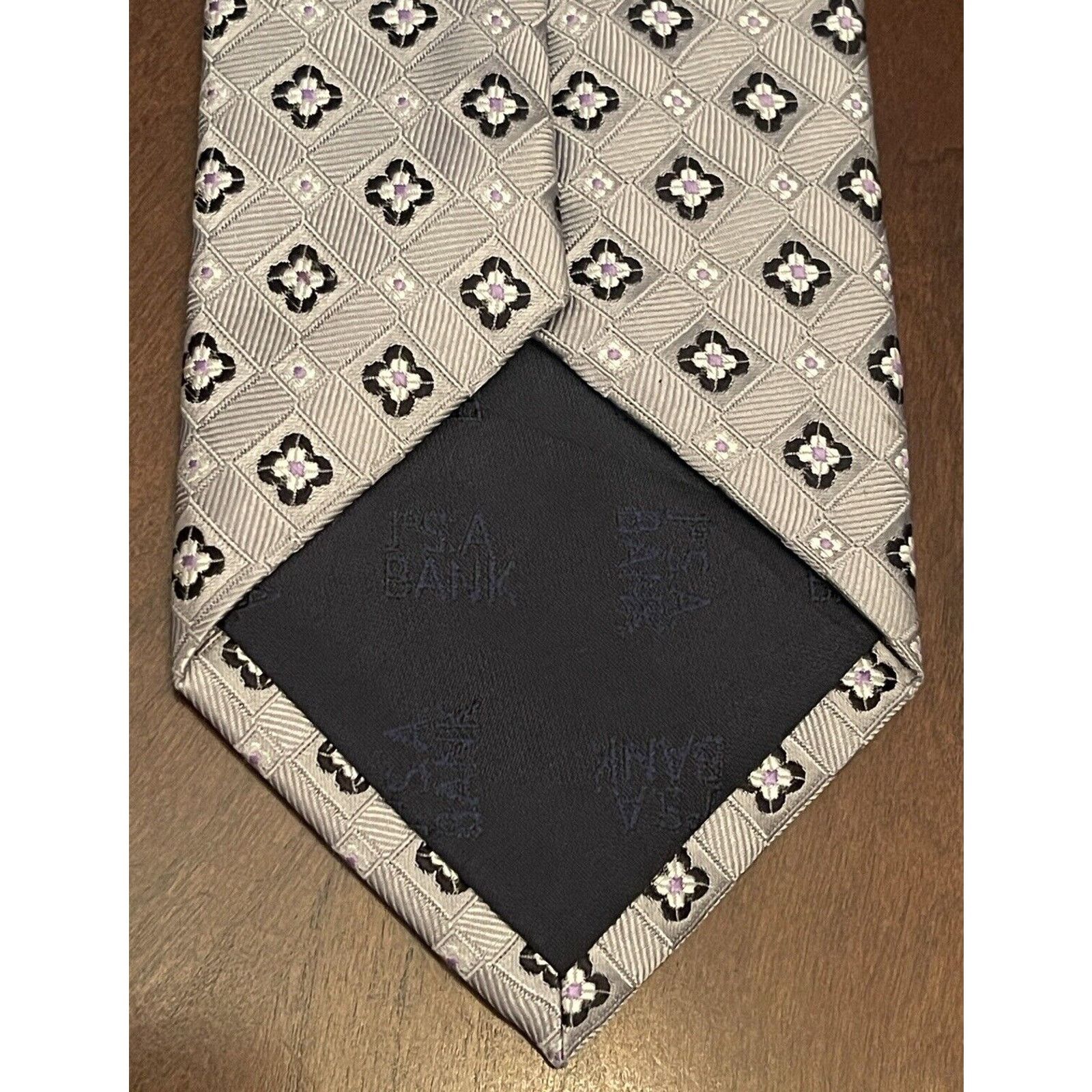 Jos. A. Bank Jos. A. Bank Executive Collection Gray Purple Hand Made Silk Size ONE SIZE - 2 Thumbnail