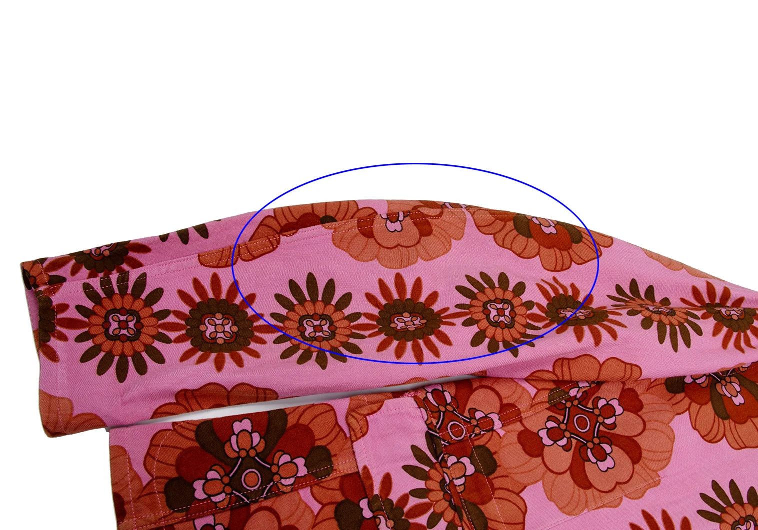 Comme des Garcons Homme Plus Product Dyed Flower Print Jacket in Pink and Brown Size US M / EU 48-50 / 2 - 5 Thumbnail