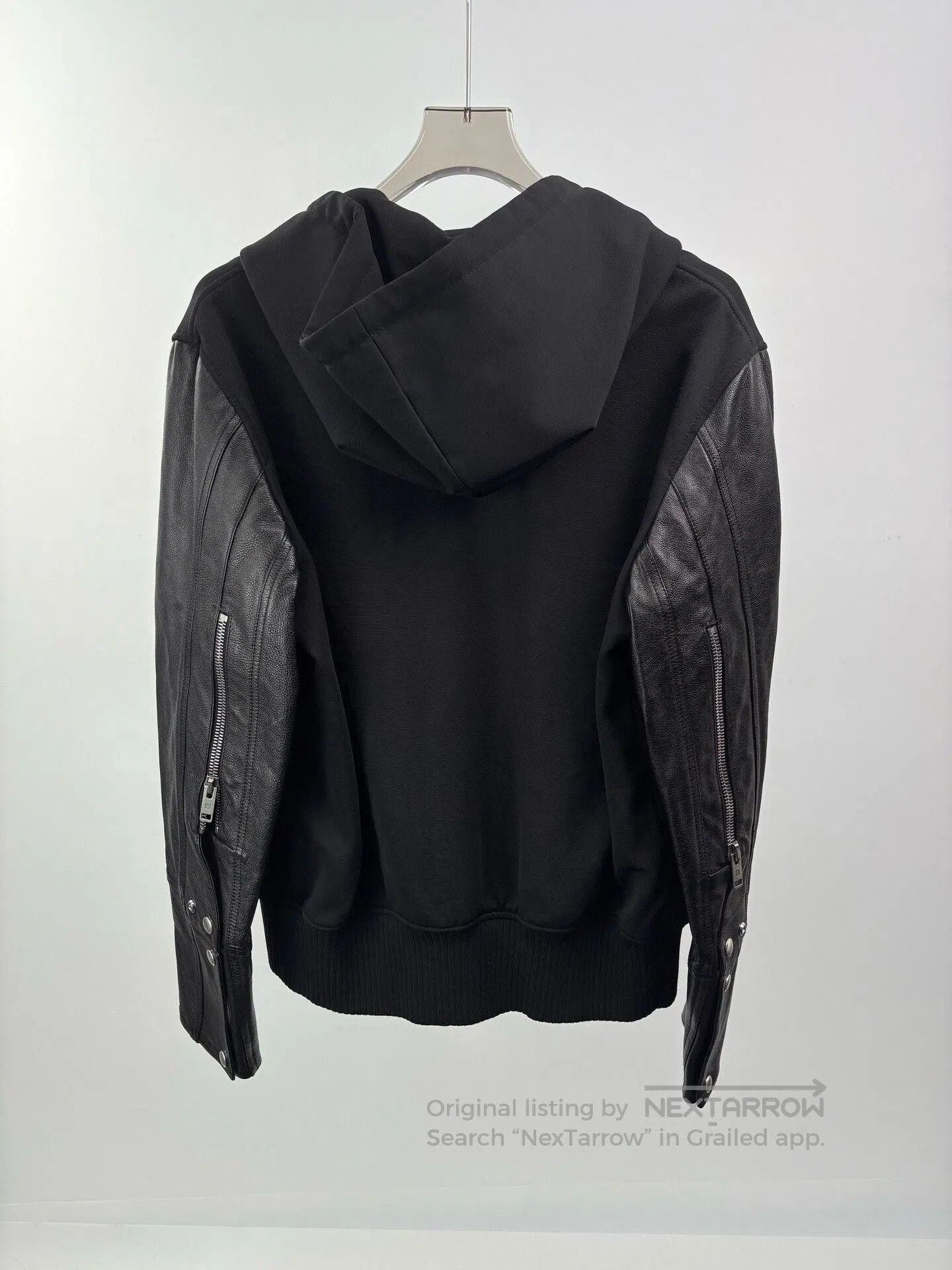 Givenchy Givenchy Black Leather Sleeve Zip Jacket. Size US M / EU 48-50 / 2 - 2 Thumbnail