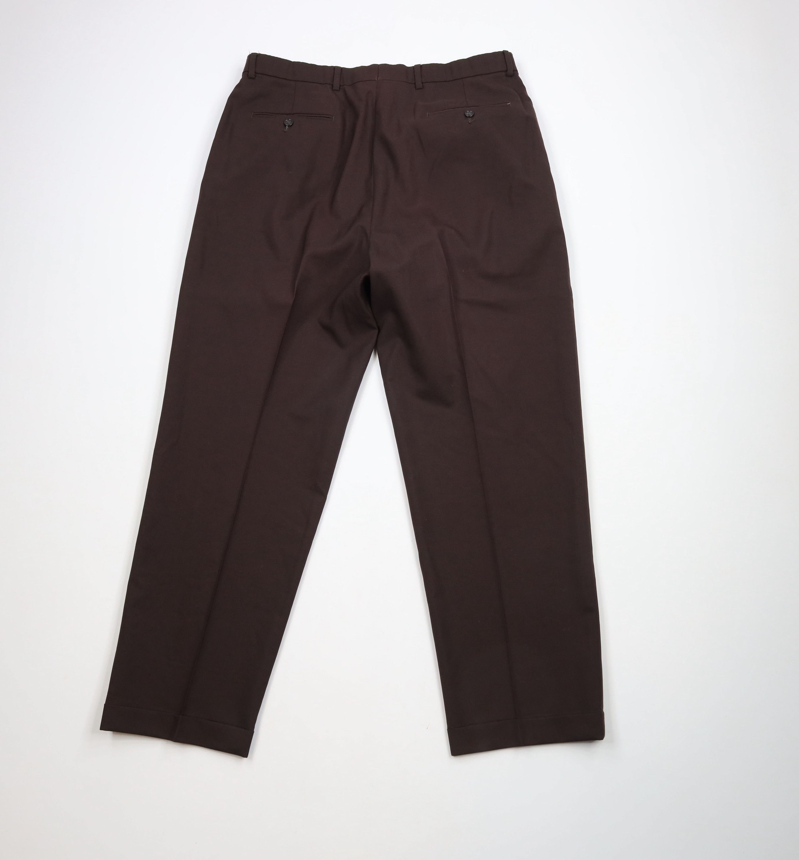Vintage Vintage 90s Streetwear Pleated Cuffed Wide Leg Chino Pants Size US 36 / EU 52 - 9 Thumbnail