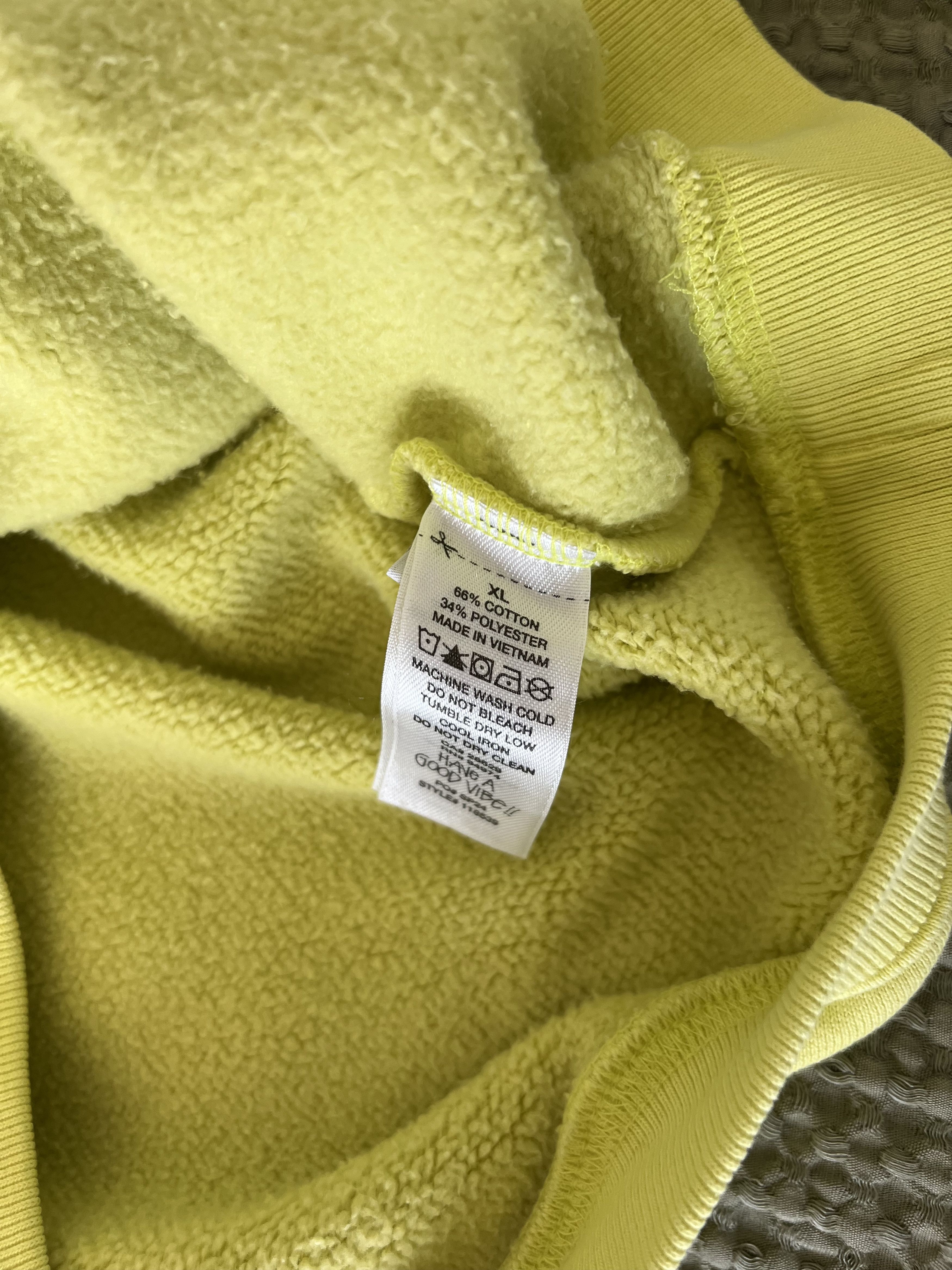 Stussy Stussy Fleece Zip Mock Sweatshirt in Lime Green Size US XL / EU 56 / 4 - 8 Thumbnail