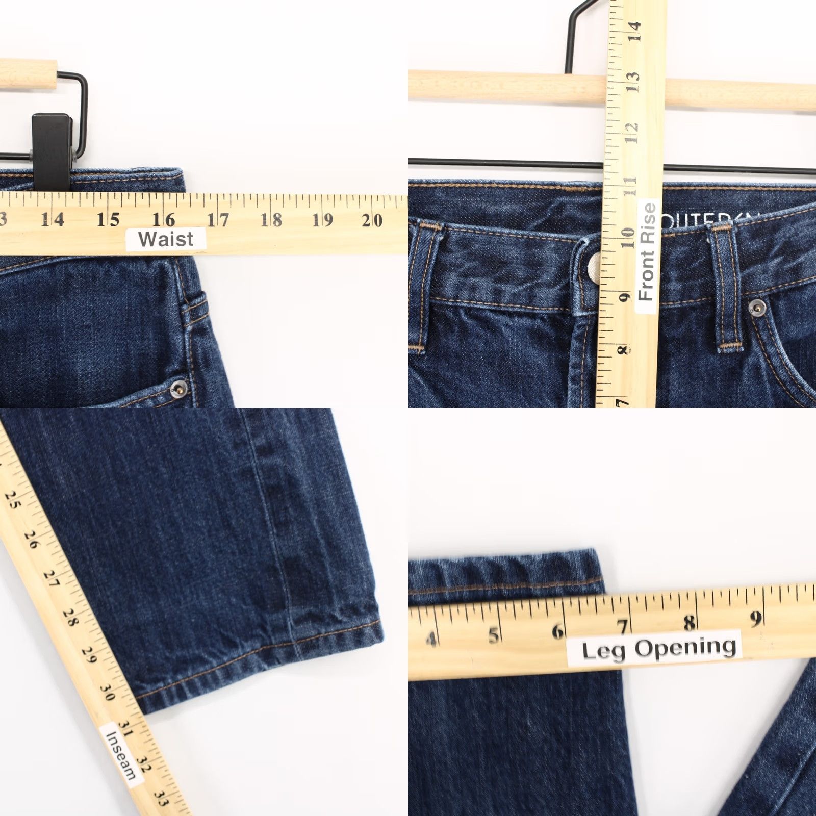 Outerknown Outerknown Ambassador Jeans Mens 32x32 Blue Slim Denim Straight 5-Pocket) Size US 32 / EU 48 - 8 Thumbnail