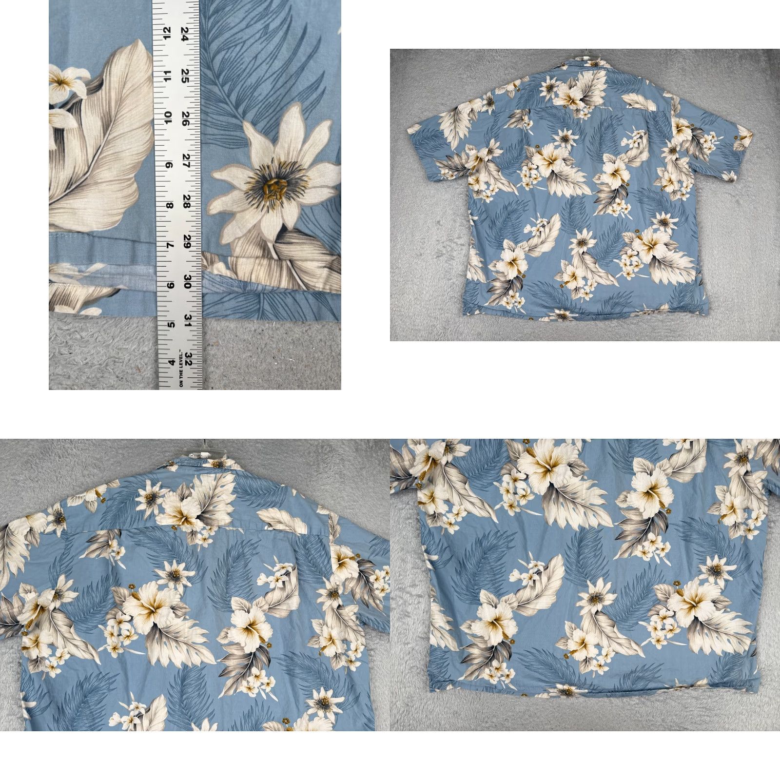 Vintage VINTAGE Pacific Legend Shirt Men 3XL Blue Floral Palm 100% Cotton Hawaiian Size US XXL / EU 58 / 5 - 9 Thumbnail