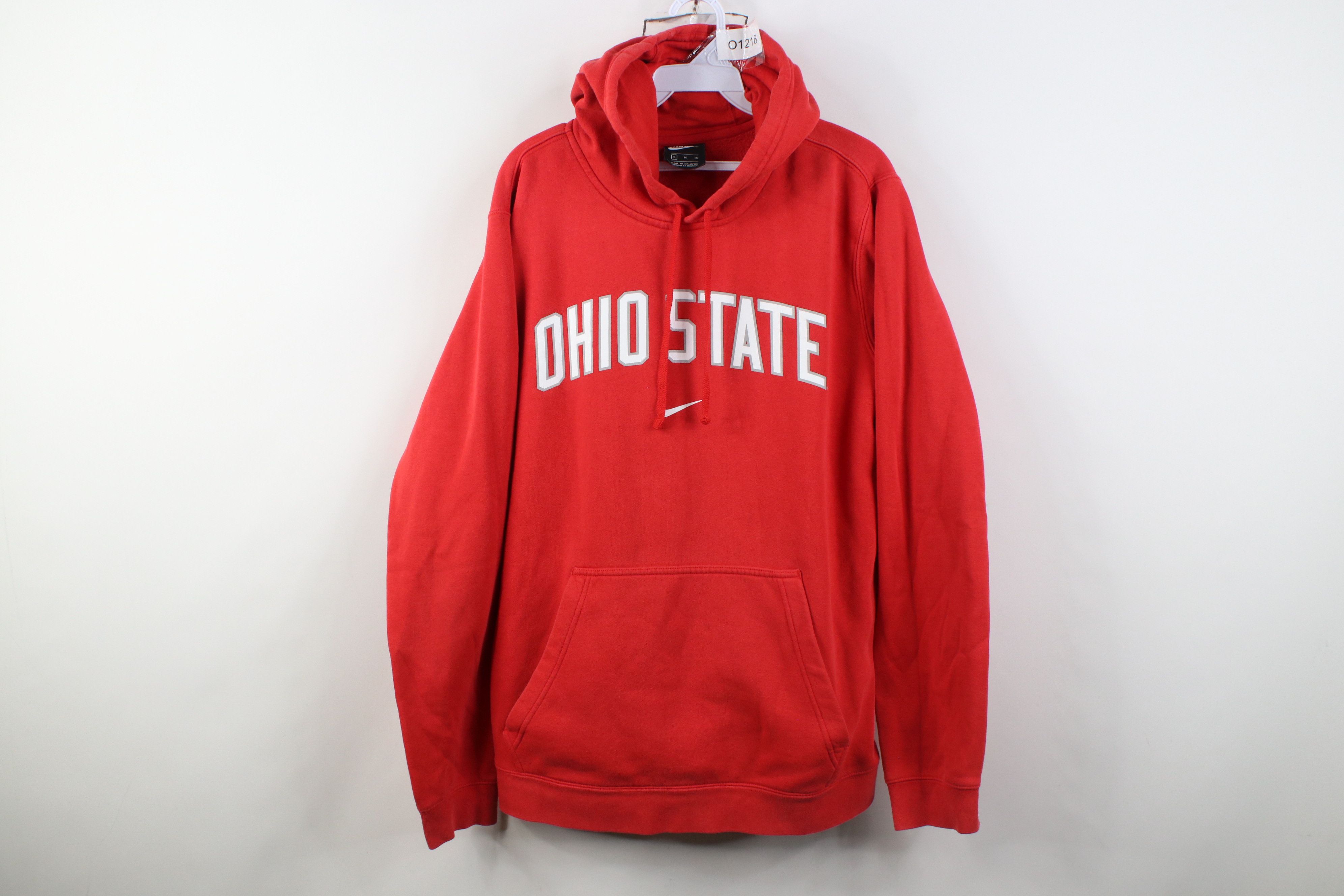 Nike Y2K Nike Center Swoosh Ohio State University Hoodie Red Size US XL / EU 56 / 4 - 1 Thumbnail