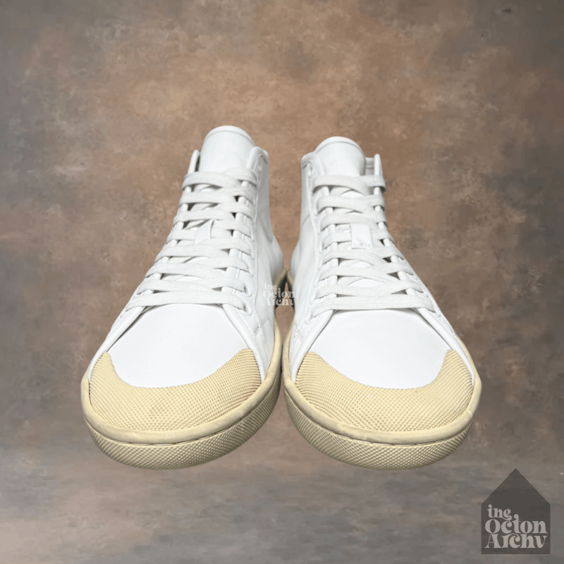 Saint Laurent Paris Saint Laurent SL/39 Mid Top Sneaker 'White' Size US 11 / EU 44 - 3 Thumbnail
