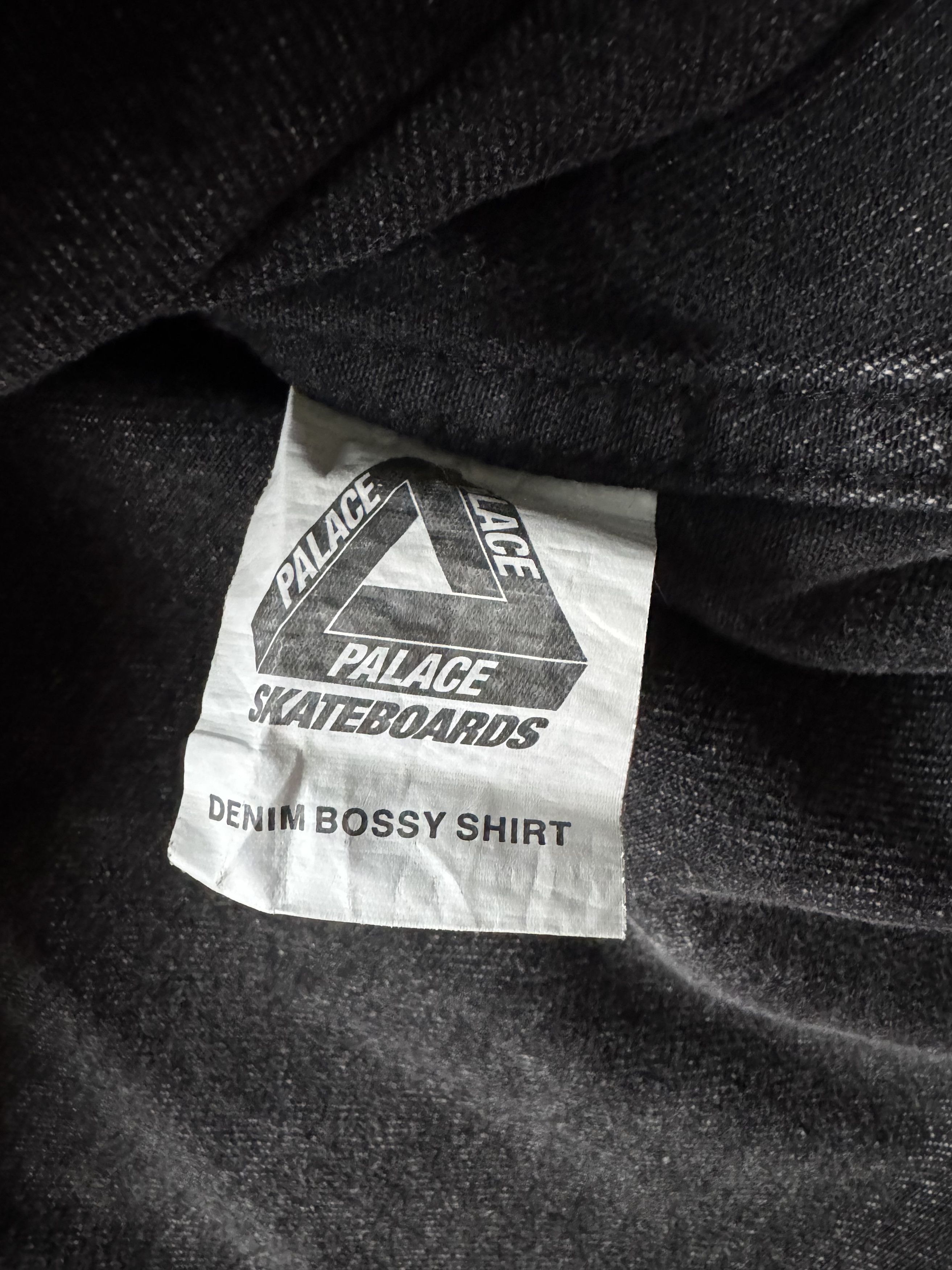 Palace Palace Denim Bossy Button Up Shirt, Stonewashed Black / Grey Size US M / EU 48-50 / 2 - 7 Thumbnail