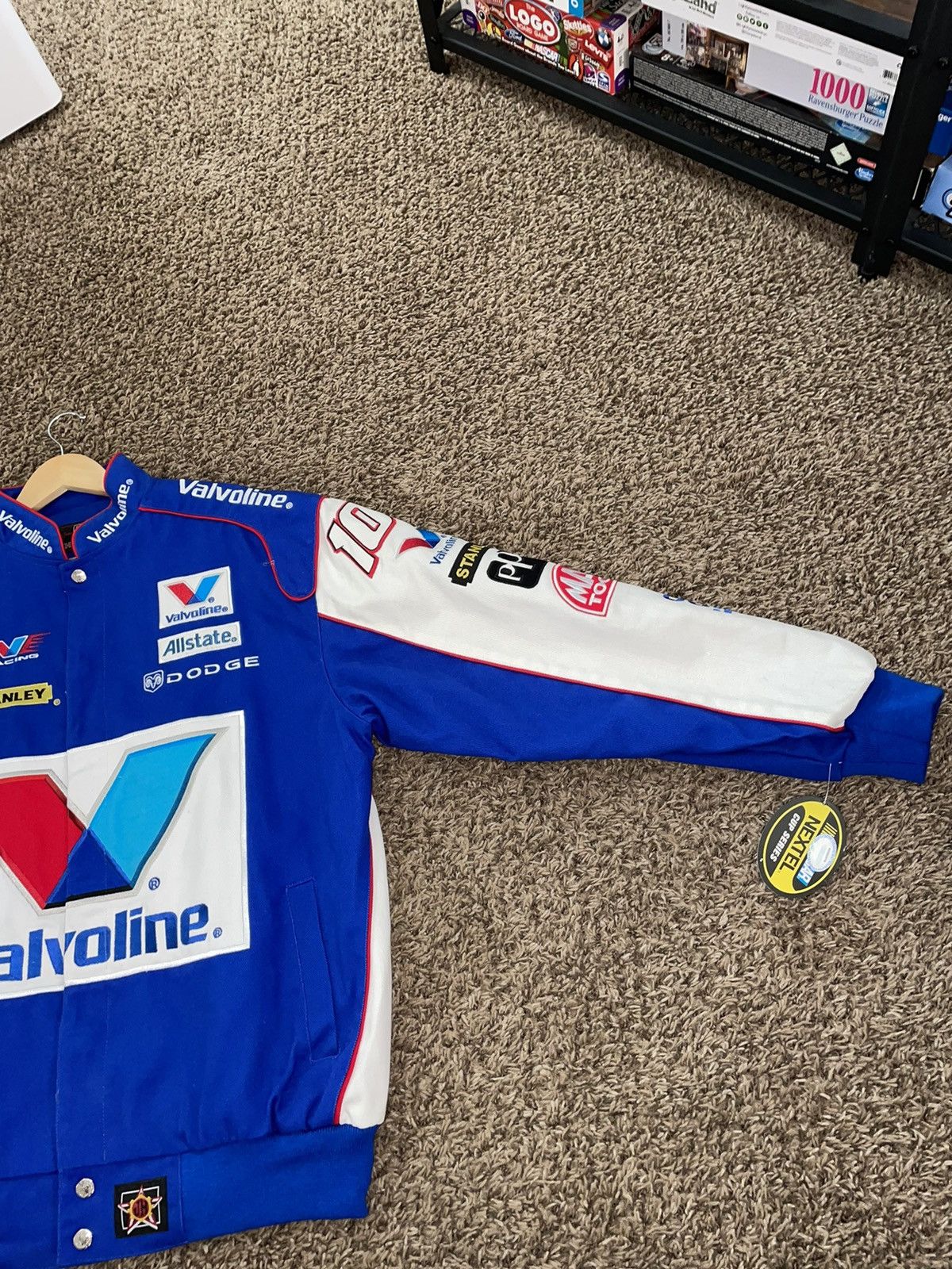 NASCAR NASCAR Valvoline Bomber Jacket JH Design NWT Size US L / EU 52-54 / 3 - 5 Thumbnail