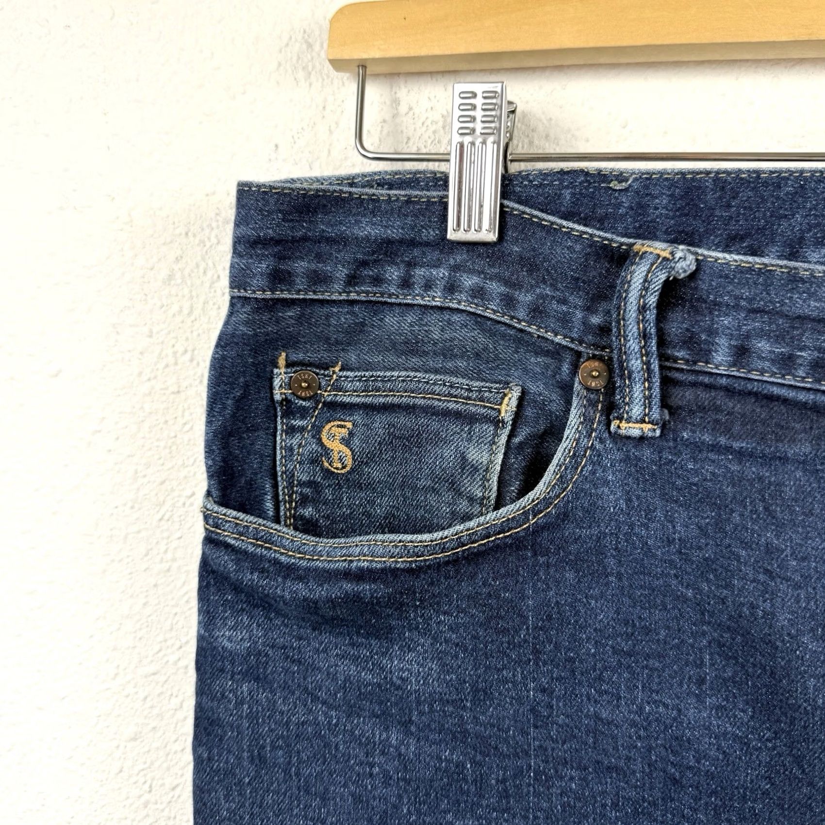 Todd Snyder Todd Snyder Jeans Men 33x31 Blue Slim Fit Stretch 5-Pocket Denim Size US 33 - 4 Thumbnail