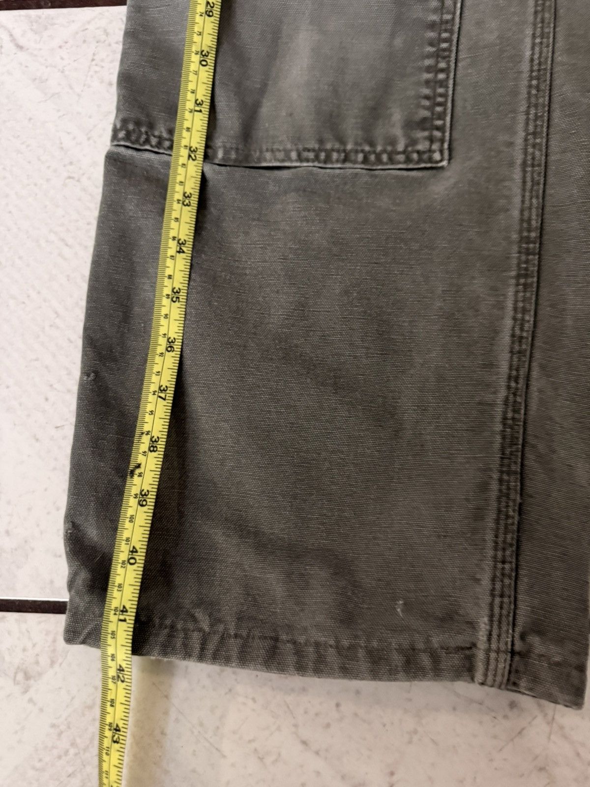 Carhartt Vintage olive green Carthartt doubleknee workwear pants Size US 36 / EU 52 - 2 Thumbnail