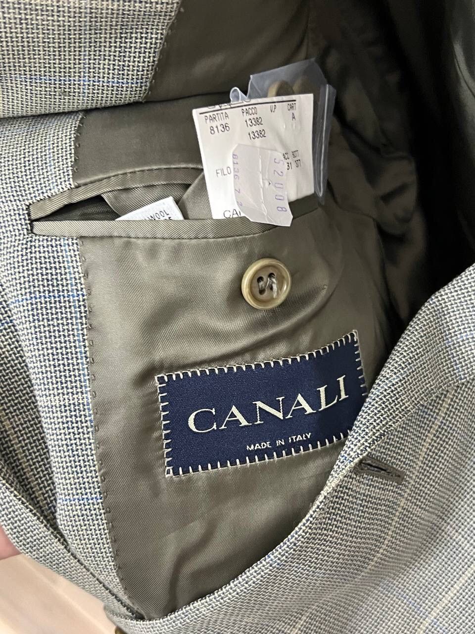 Canali × Vintage Canali Italian Avant Garde Archival Blazer Size 52R - 7 Thumbnail