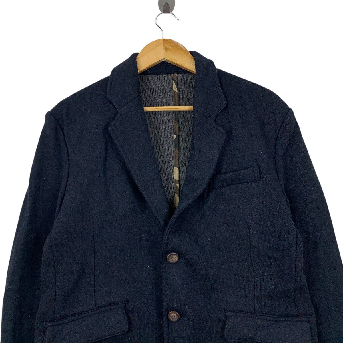 Japanese Brand INHERIT Japanese Brand Wool Blazer Coat Size US M / EU 48-50 / 2 - 2 Thumbnail
