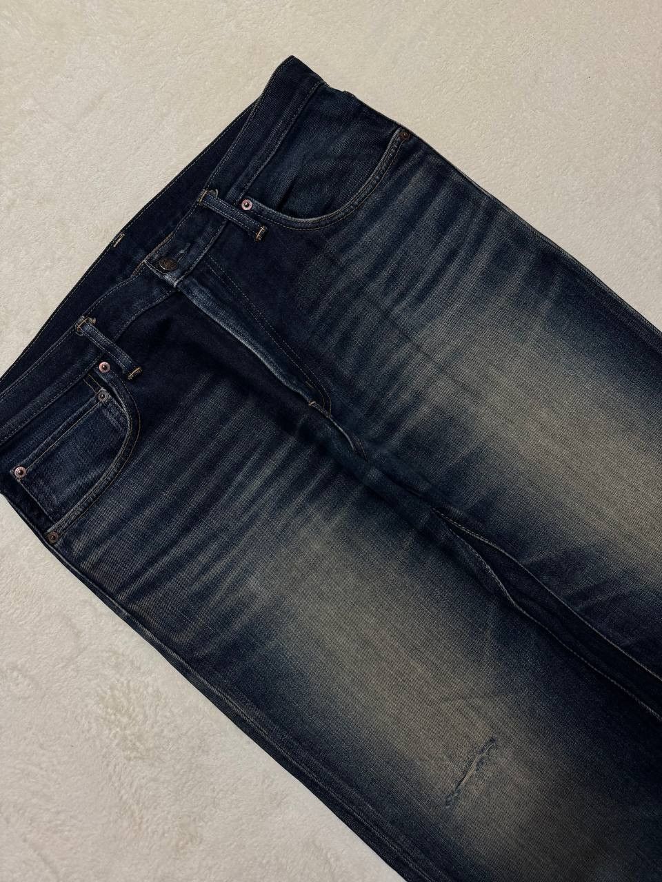 Edwin INSANE Edwin Rusty Mudwash Distress Dark Jean Made In Japan Size US 35 - 6 Thumbnail