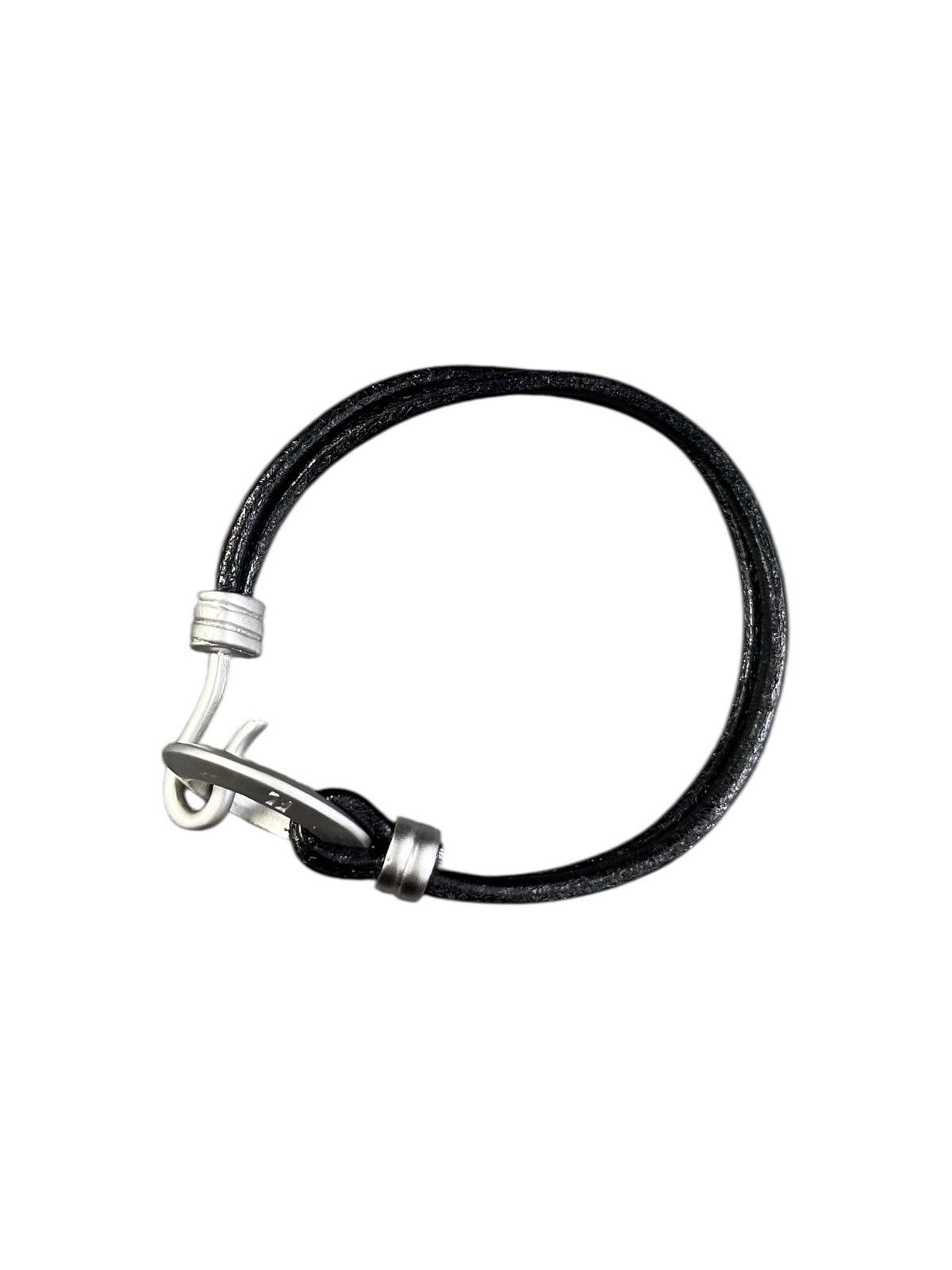 Japanese Brand 2000s JAPANESE MADE MINIMAL LOOP HOOK LEATHER BRACELET Size ONE SIZE - 1 Thumbnail