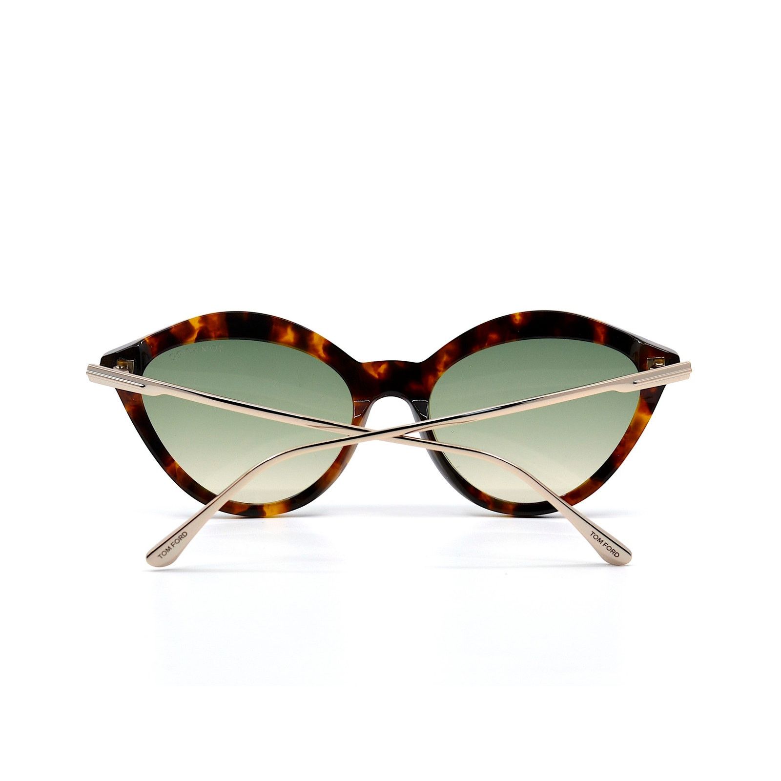 Tom Ford TOM FORD CHLOE TF663/S 55P HAVANA GREEN GRADIENT SUNGLASSES Size ONE SIZE - 9 Thumbnail