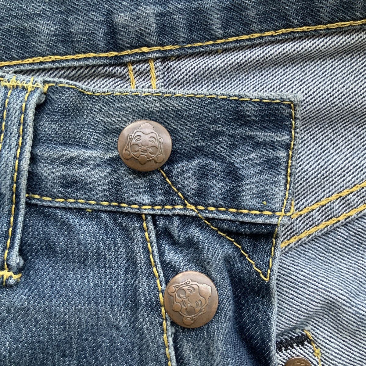 Evisu × Japanese Brand EVISU DOWLUCK EMBROIDERED SELVEDGE JEANS Size US 26 / EU 42 - 11 Thumbnail
