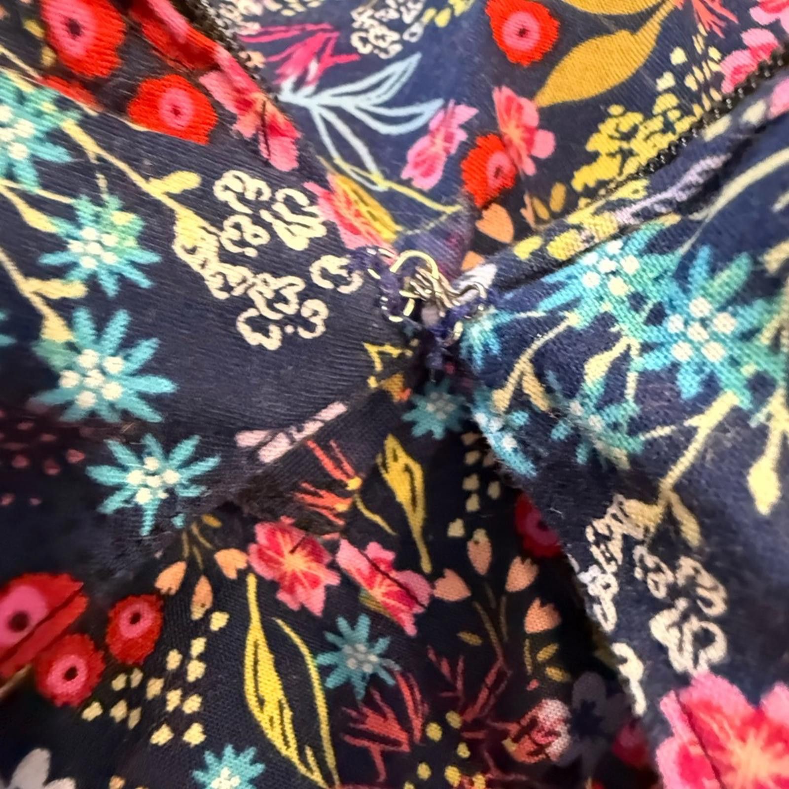Other Handmade floral fit flare pleated midi dress pockets SZ 8 Size M / US 6-8 / IT 42-44 - 4 Thumbnail