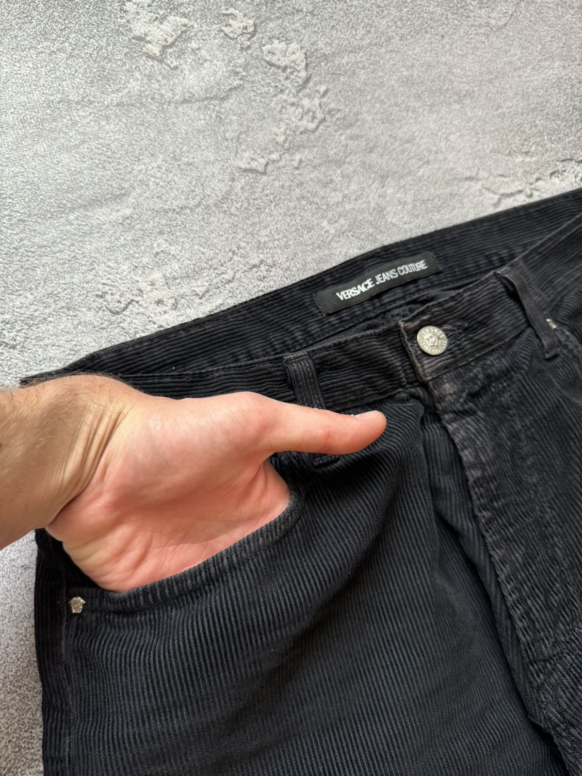 Versace × Versace Jeans Couture × Vintage Versace Jean couture 35/49 corduroy pant trouser chino 90s Size US 35 - 13 Thumbnail