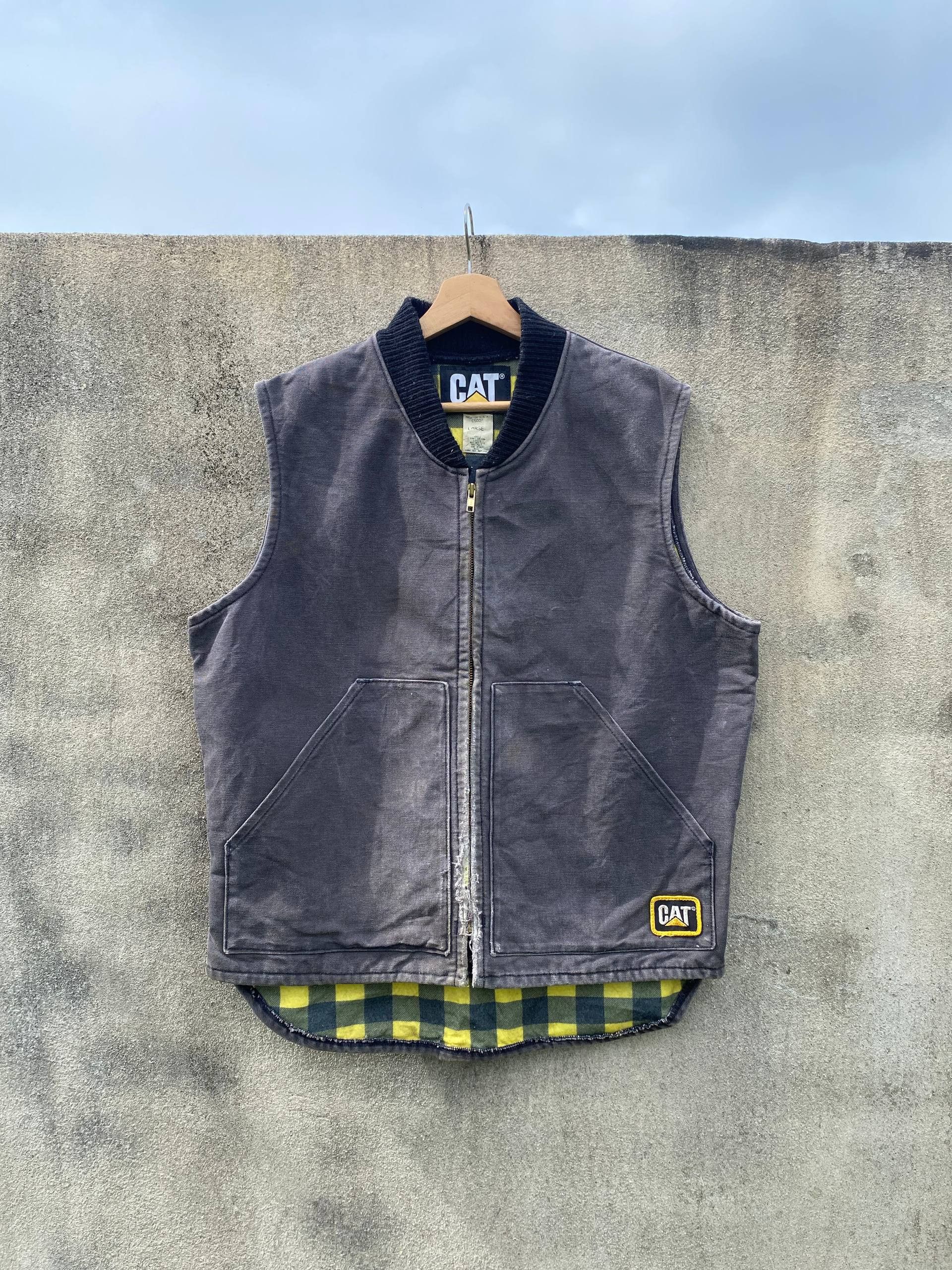 Caterpillar Vintage CAT Caterpillar Duck Canvas Sleeveless Jacket Size US L / EU 52-54 / 3 - 1 Thumbnail