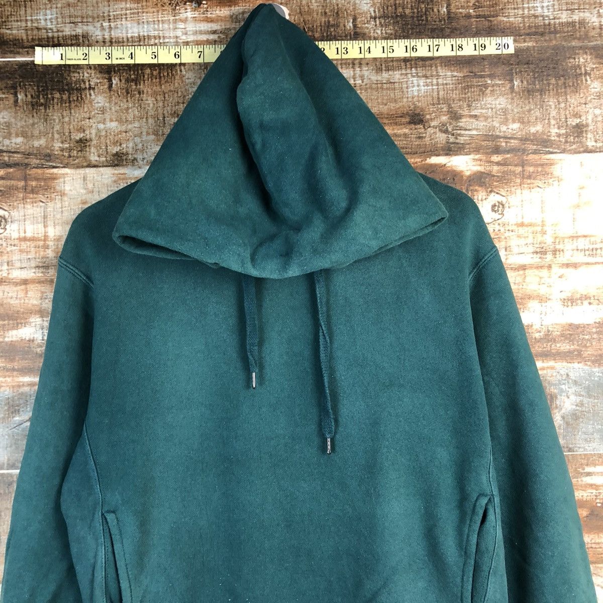 Japanese Brand Uniqlo japan vintage plain Green Hoodie sweatshirt #A2308 Size US S / EU 44-46 / 1 - 5 Thumbnail