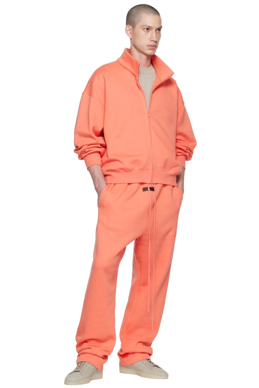 Essentials × Fear of God FEAR OF GOD ESSENTIALS FOG Pink Full Zip Fleece Jacket XXL Size US XXL / EU 58 / 5 - 5 Thumbnail