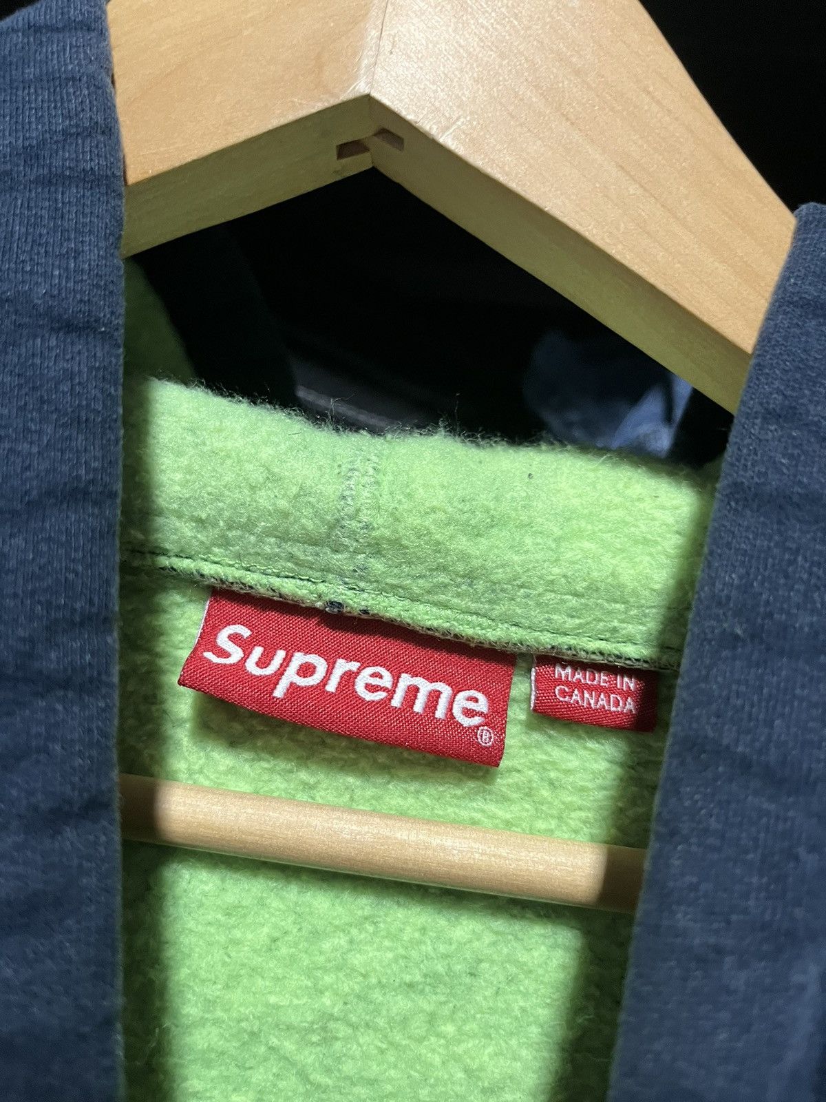 Supreme × Vintage Crazy Supreme Small Box Logo Zip-Up Hoodie Streetwear Skater Size US L / EU 52-54 / 3 - 6 Thumbnail