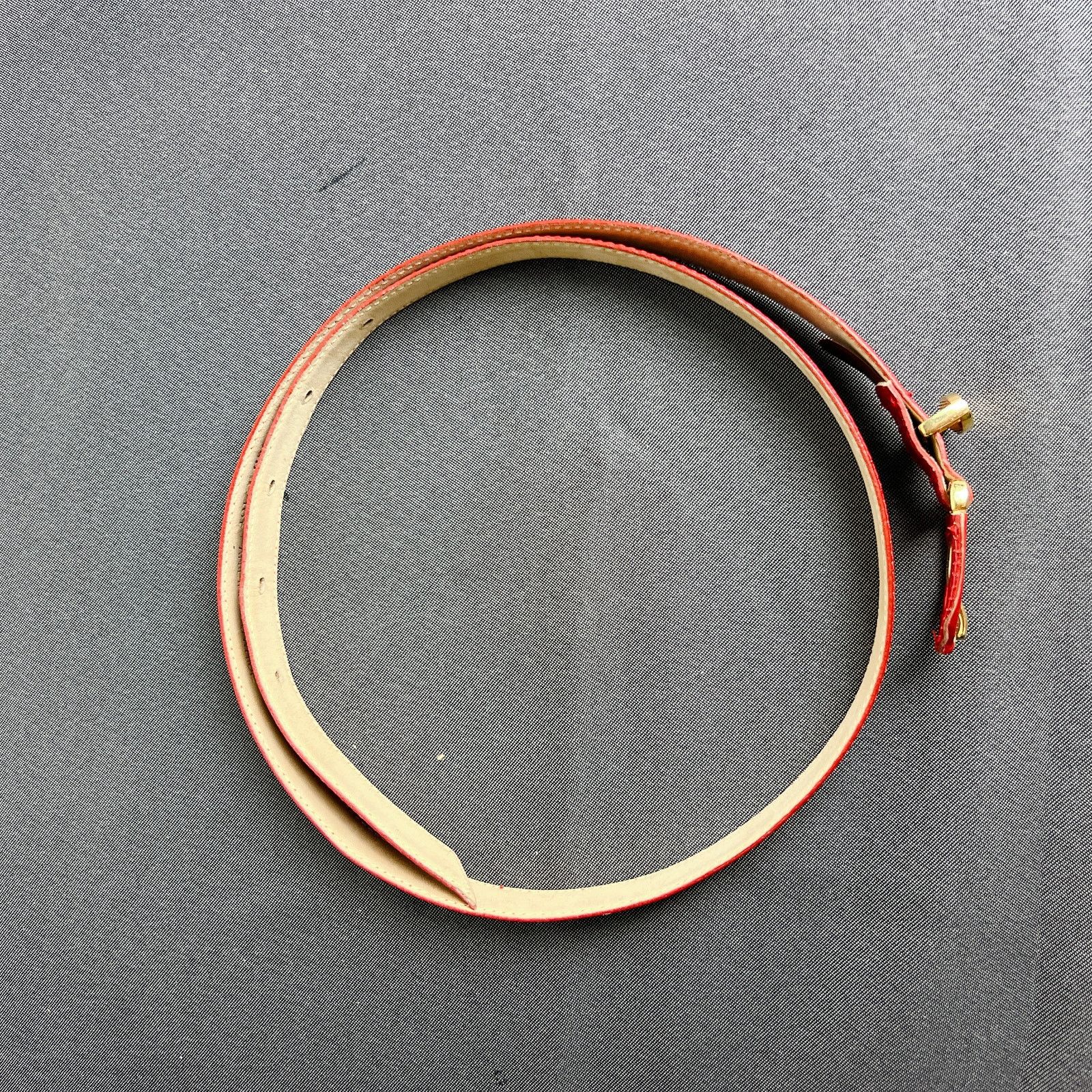 Dior Christian Dior Vintage Skinny Leather Belt Size Medium Size ONE SIZE - 3 Thumbnail