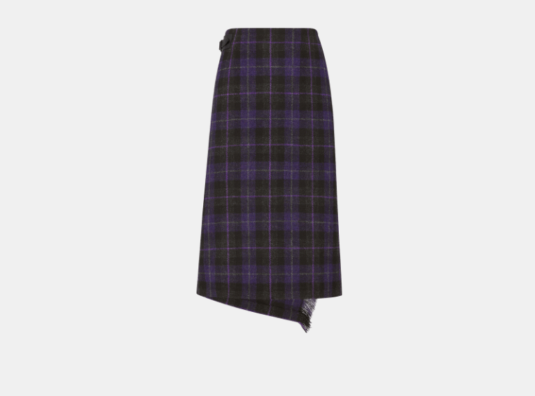 Dior o1w1db10326 511J20 Midi Skirt in Multicolor Size 26" / US 2 / IT 38 - 2 Thumbnail