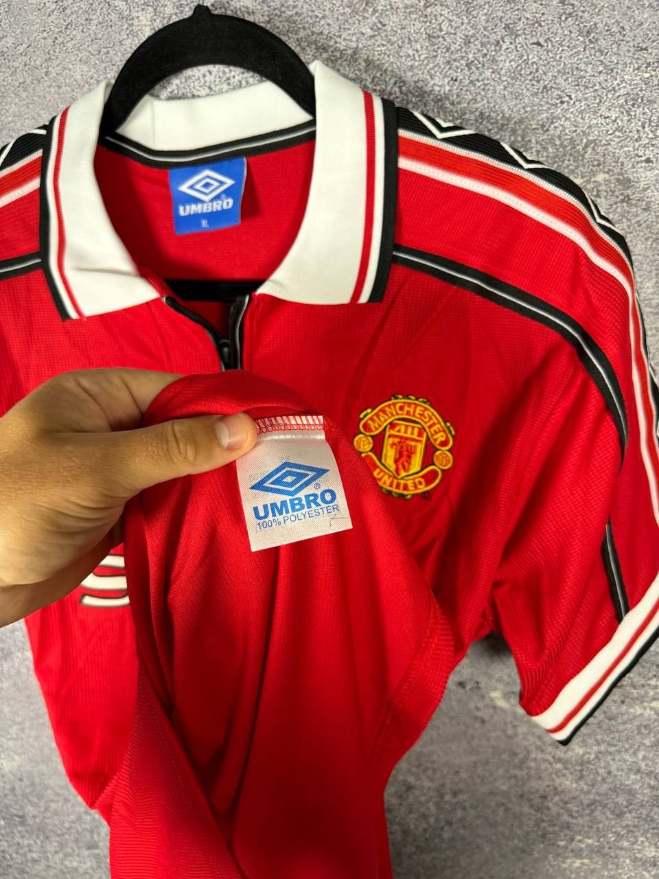 Other 90's Vintage Manchester United 1998 Soccer Jersey Large Size US L / EU 52-54 / 3 - 11 Thumbnail