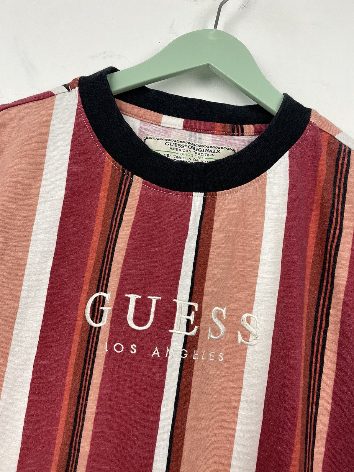 Guess Guess Los Angeles Striped Y2K T Shirt Tee Ed Hardy Stussy Size US M / EU 48-50 / 2 - 2 Thumbnail