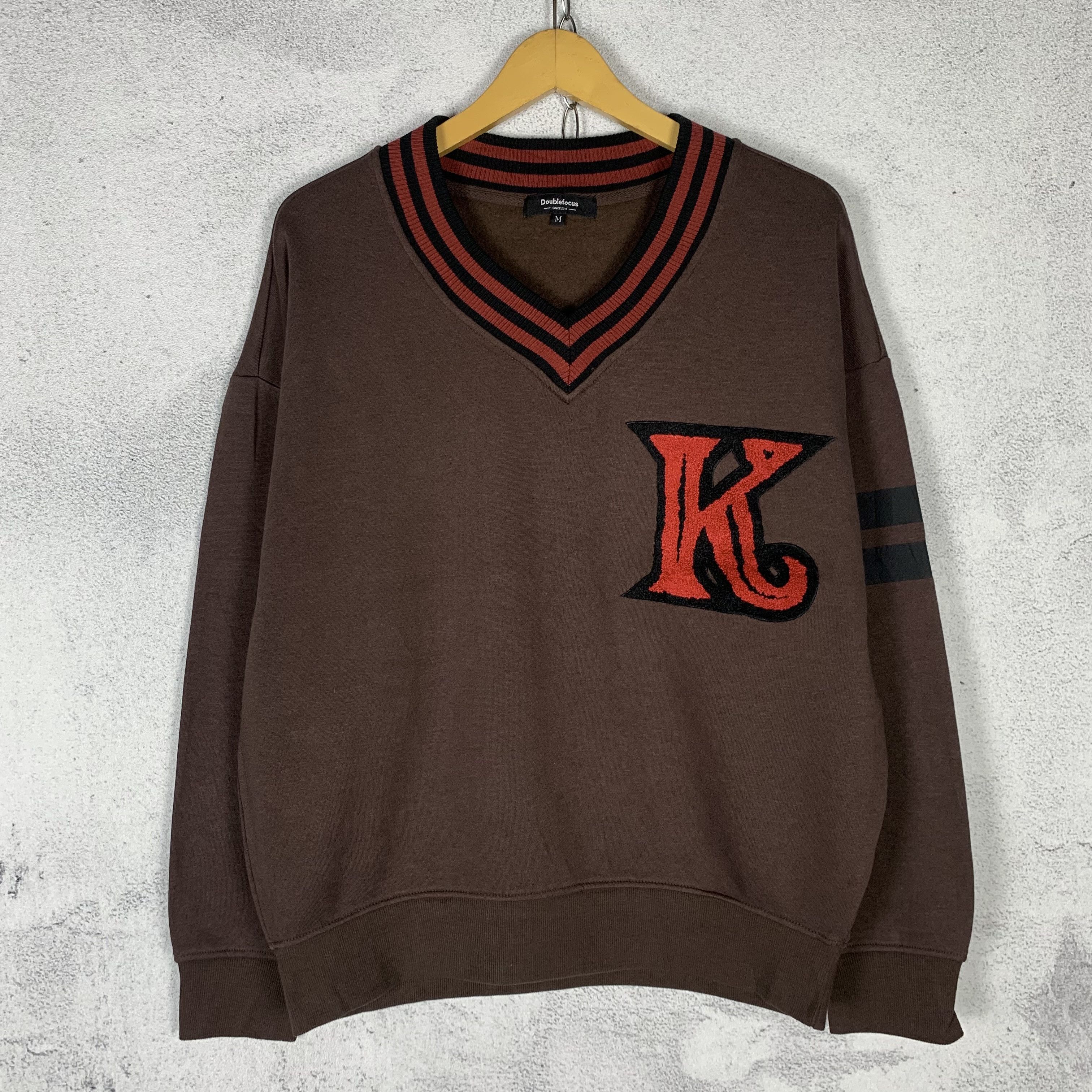 Japanese Brand Double Focus Japanese Brand Vneck Sweater Jumper Crewneck Size US M / EU 48-50 / 2 - 1 Thumbnail