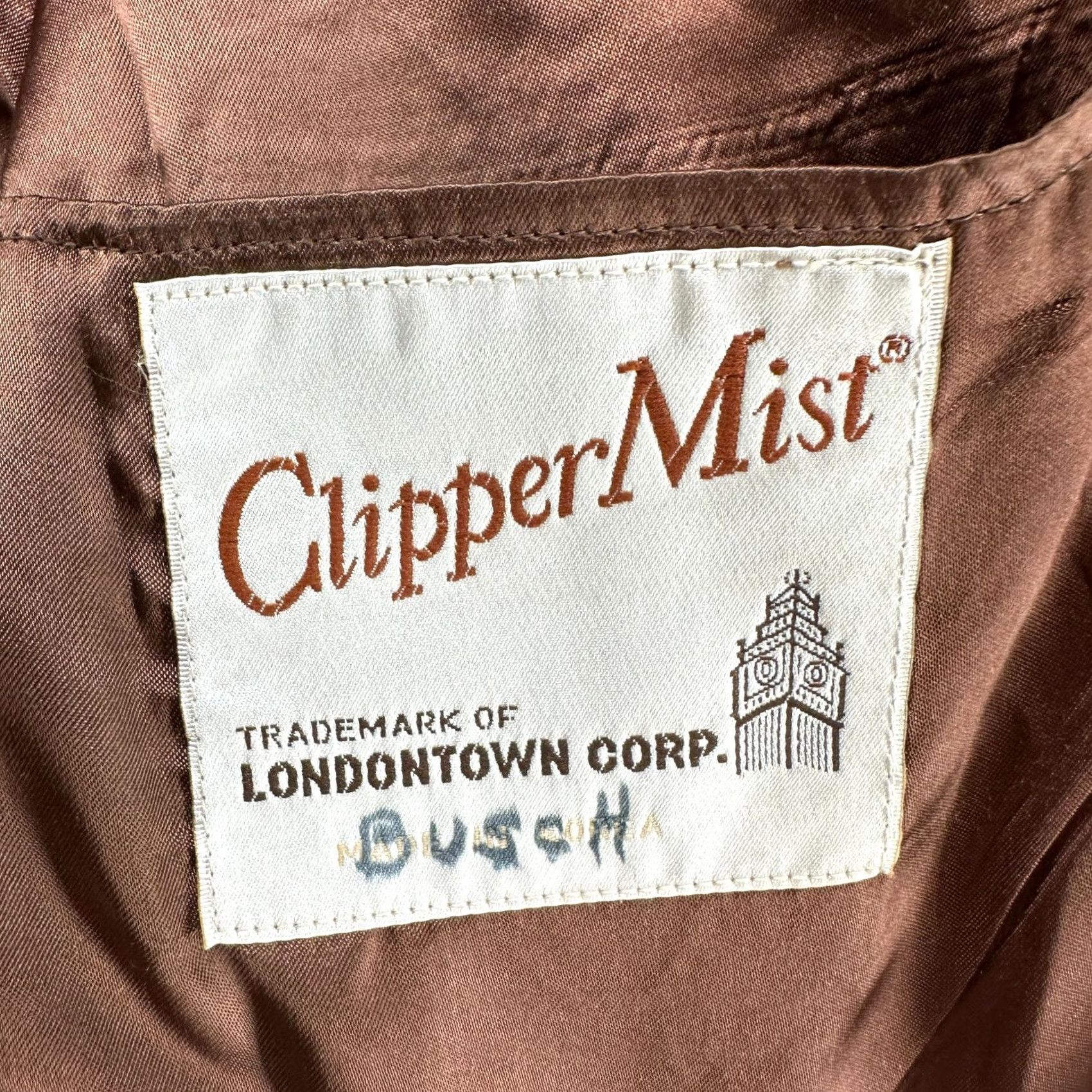 Vintage VINTAGE Clipper Mist Jacket Mens 44 Brown Leather Lined Coat 80s 90s Winter Workwear Casual Mens Size US S / EU 44-46 / 1 - 6 Thumbnail