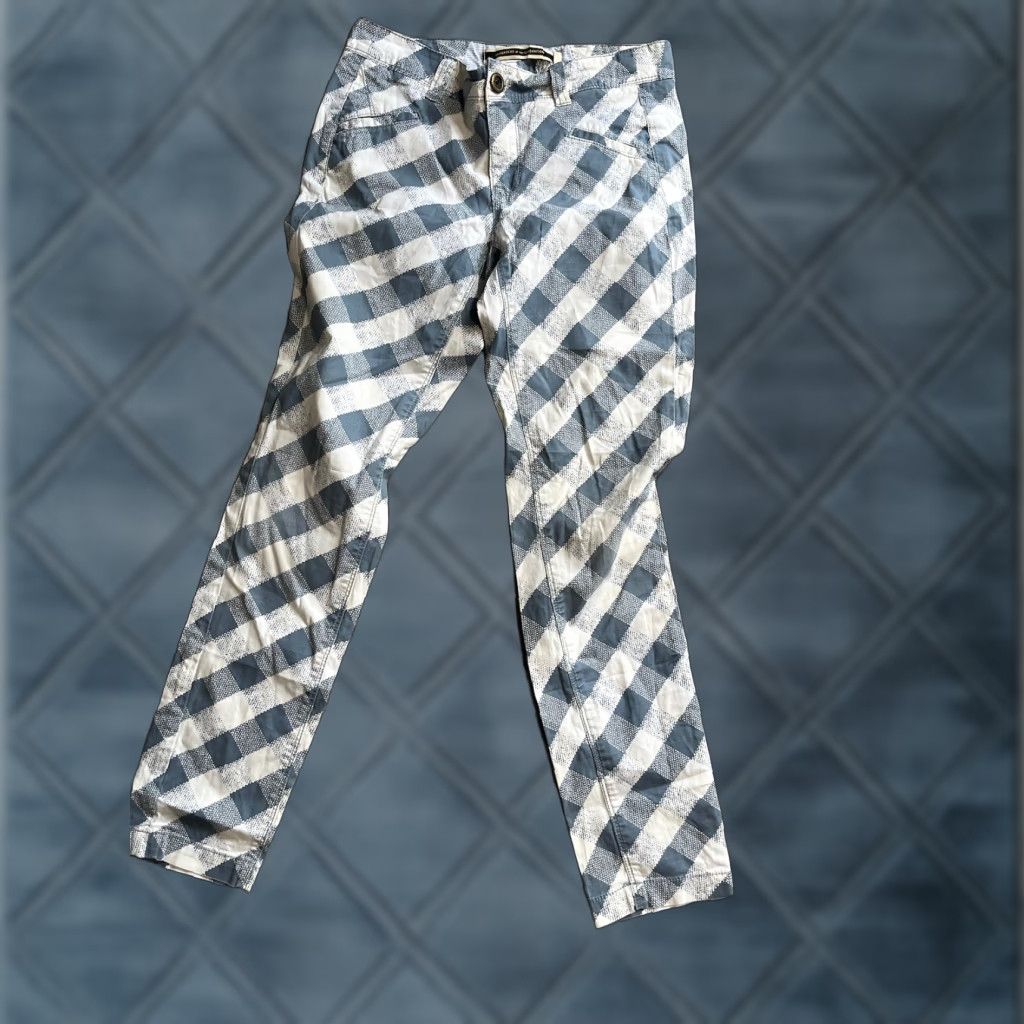 Anthropologie Anthropologie Daughters Of The Liberation Checkered Plaid Pants Size 4 Size 27" / US 4 / IT 40 - 1 Thumbnail