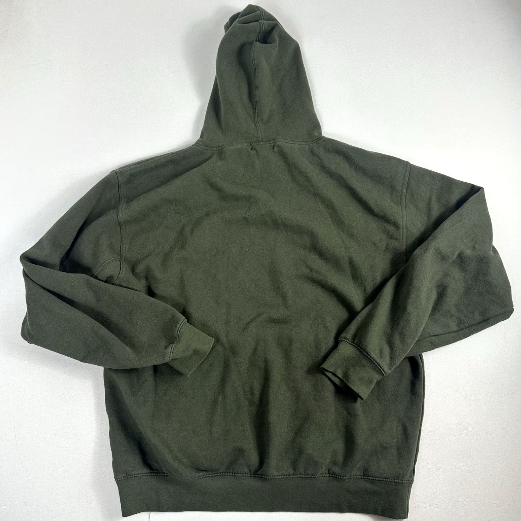 Vintage La Familia MMXIV Hoodie Mens Large Army Green Emoji Smiley Face Graphic Pullover Sweatshirt Size US L / EU 52-54 / 3 - 3 Thumbnail