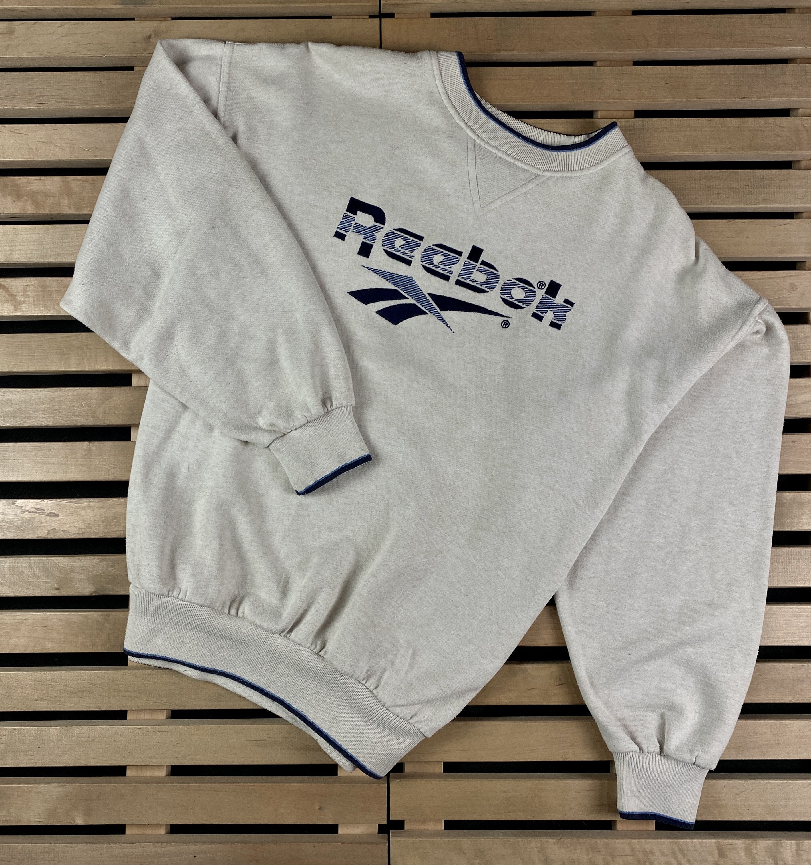 Reebok × Vintage Mens Sweatshirt Reebok Vintage Big Logo Size M Size US M / EU 48-50 / 2 - 1 Thumbnail